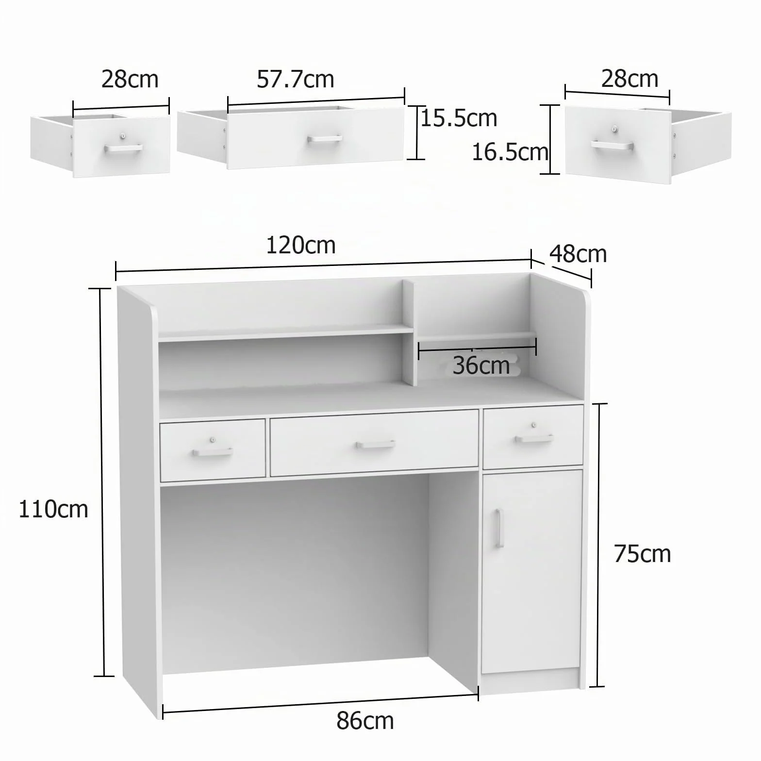 Mostrador de Recepción y Venta - Mueble para Tienda