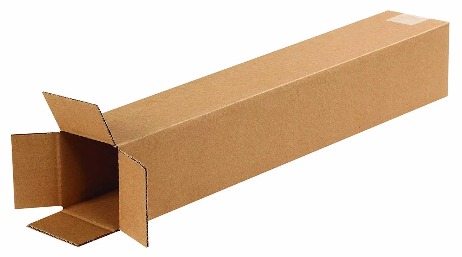 EraGreen Premium 50 piezas de tubo de envío angular - Caja de cartón 100 x 100 x 1200 mm, caja de envío para DHL, DPD, GLS, caja plegable de 1 onda, FEFCO201, onda B