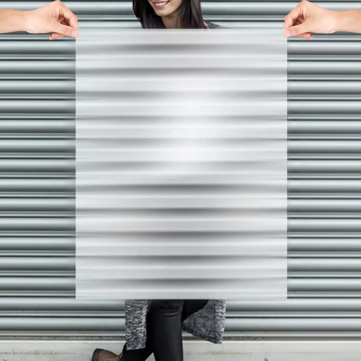 Hoja lenticular de material de invisibilidad translúcida de 162 lpi, hoja de lente lenticular en blanco para ilusión, póster, fotos, juego