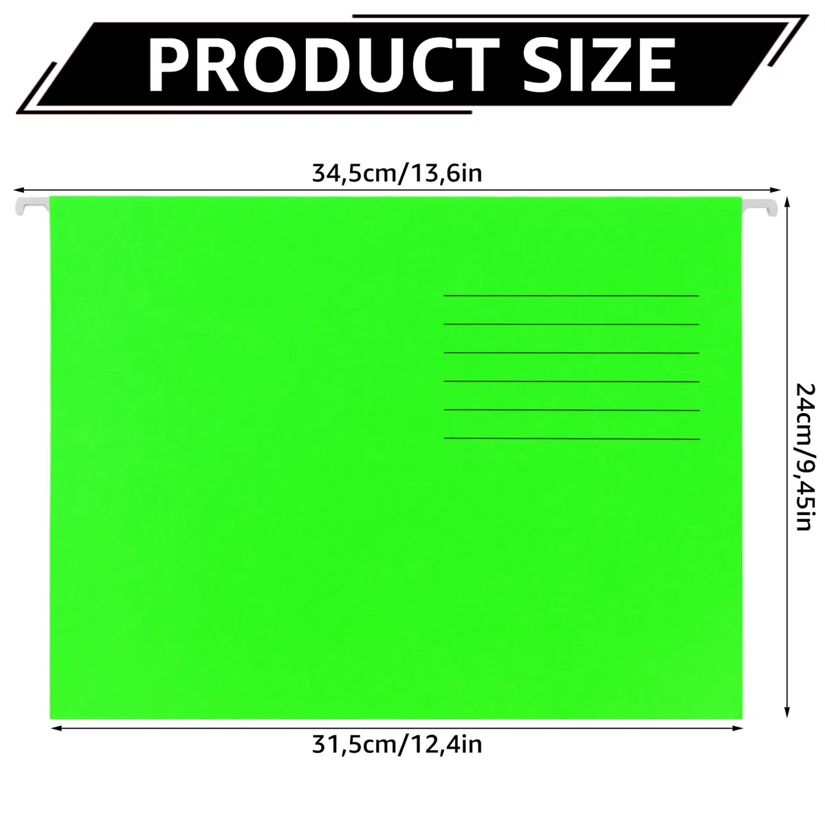 25 piezas carpetas colgantes A4, 5 colores carpetas colgantes a4 plastico, carpeta colgante plastico con pestañas y soportes para tarjetas para la escuela, el hogar, Oficina