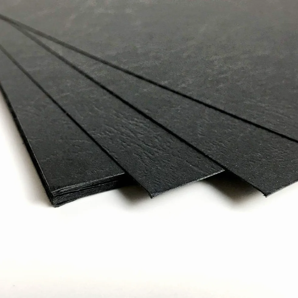 RAYSON Portadas para encuadernar de cartón, diseño de piel, A4, 230g/m², color negro, 100 unidades