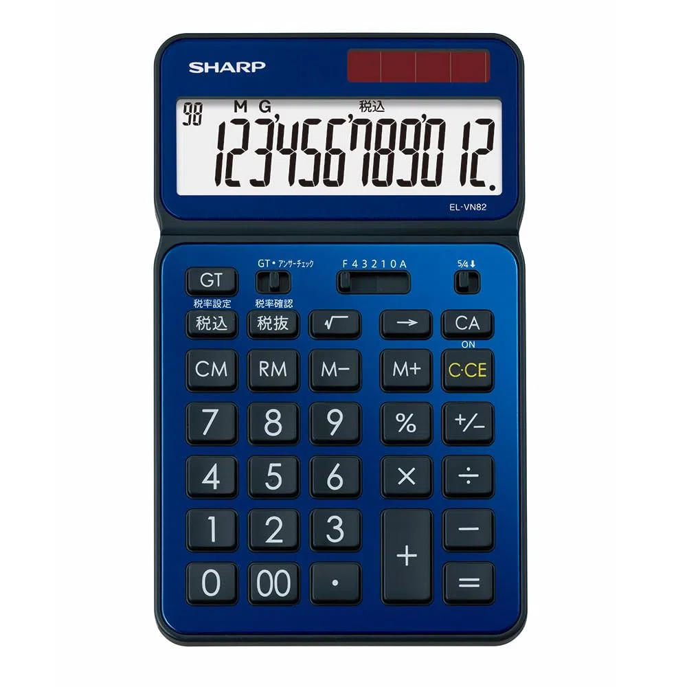 Sharp calculatrice 50 Anniversary Modèle Nice Taille Modèle Bleu El-vn82-ax