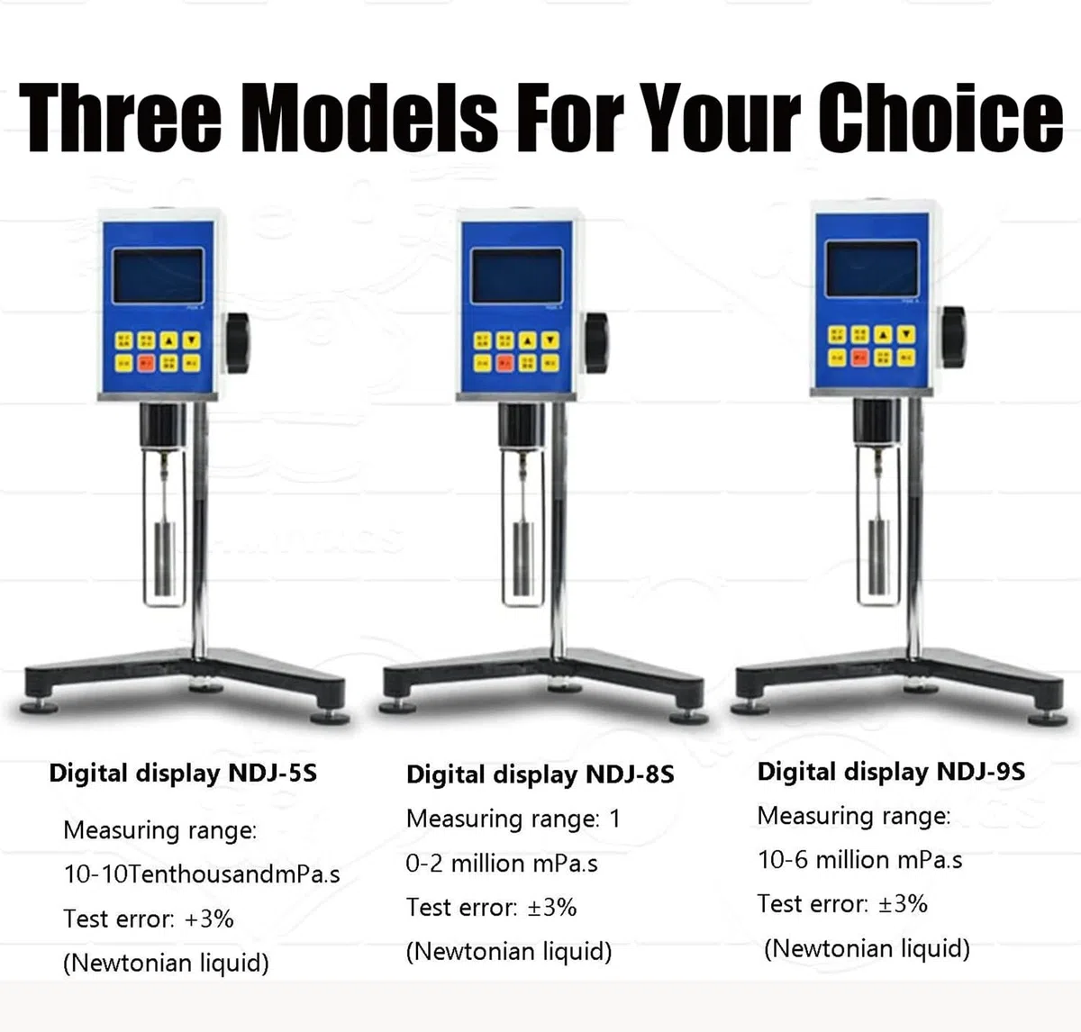 Viscosímetro Digital (NDJ-5S/8S/9S) — Viscosímetro rotacional para Adhesivos, tintas y recubrimientos. Viscosímetro para Adhesivos termofusibles, tintas, Pinturas, recubrimientos NDJ-5S
