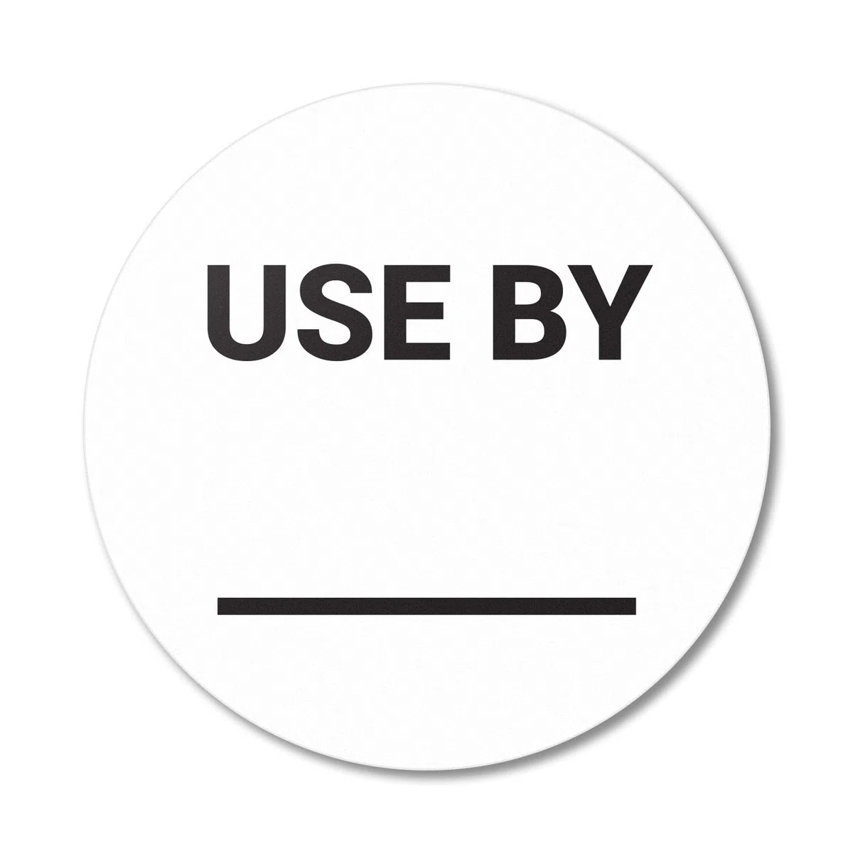 900 Etiquetas Adhesivas Personalizadas | Uso por Etiquetas con Área de Escritura (1.5 Pulgadas Redondas, Blanca-Negra) para Almacenamiento de Alimentos, Etiquetado de Alimentos, Envasado de Alimentos