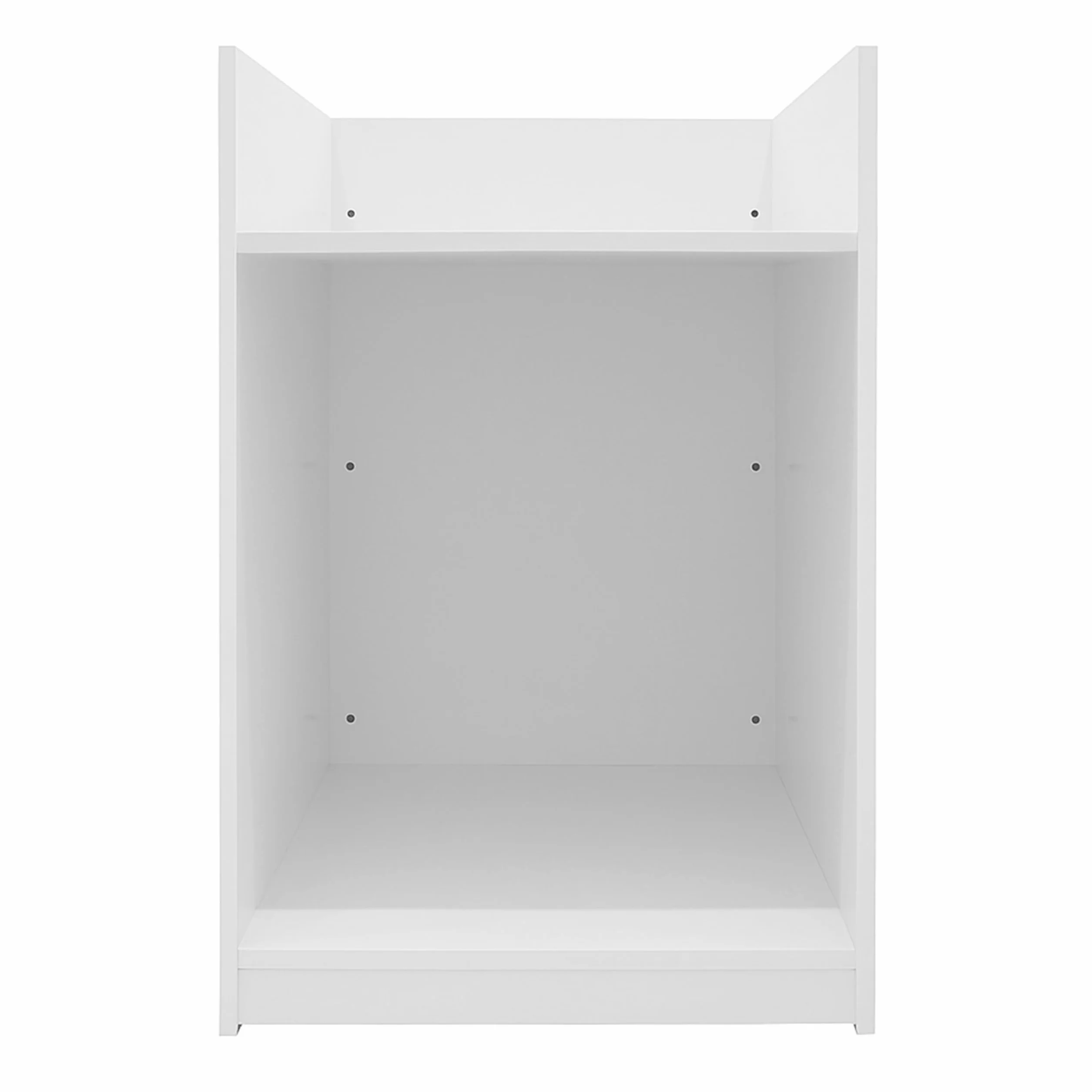 Mostrador para Caja Registradora MDF Blanco 60x60x90cm Modular Compacto 2 Estantes