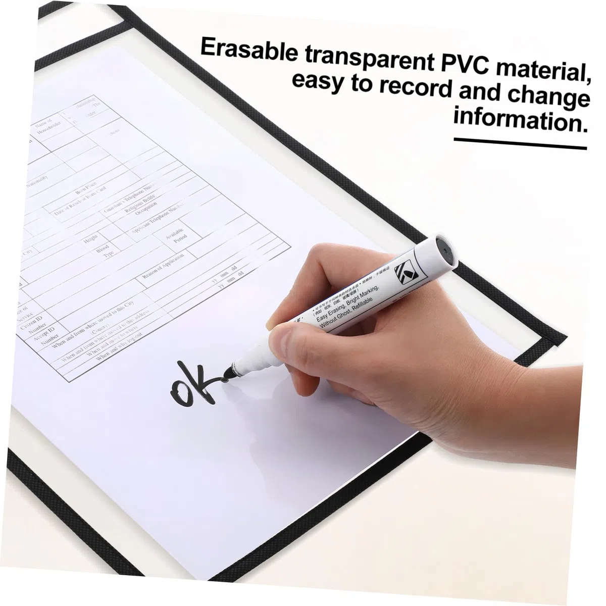 Organizador Colgante de Hojas 30 Piezas Negro Pet Pvc para Controlar | Necesidades del Profesor, Trabajar, Write And Erase, Decoracion Colegio, Material Escolar y Papeleria