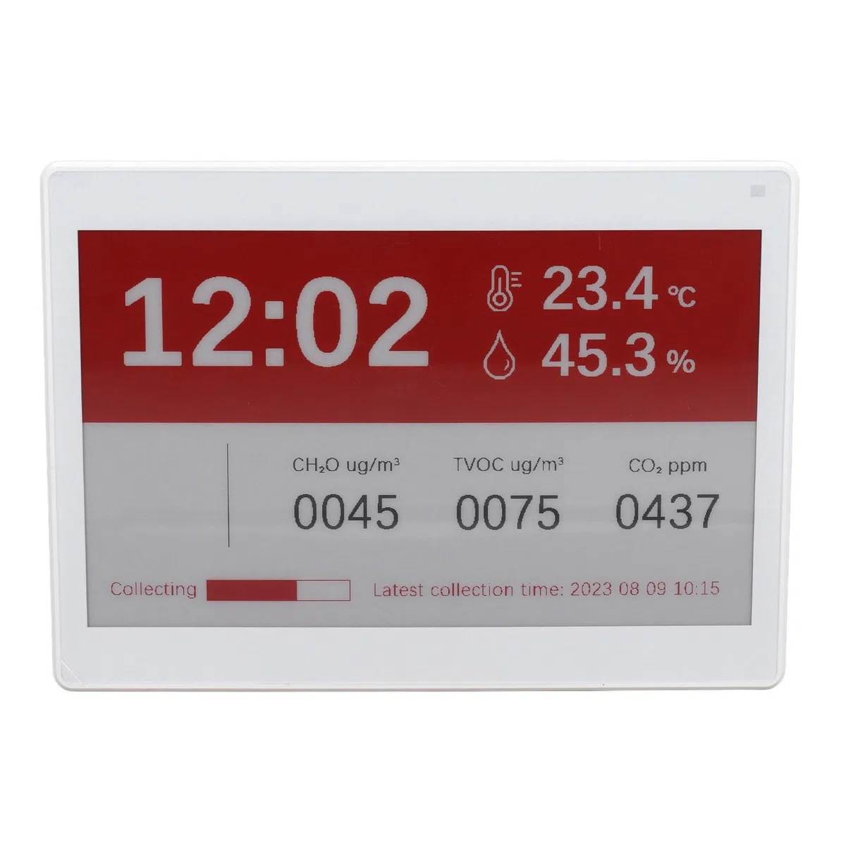 SUNGOOYUE Pantalla de Papel Electrónica Inalámbrica, Pantalla de Tinta Transparente de 7,5 Pulgadas, Insignias de Nombre para Tarjetas de Visita de Reuniones de Oficina, Material Blanco ABS