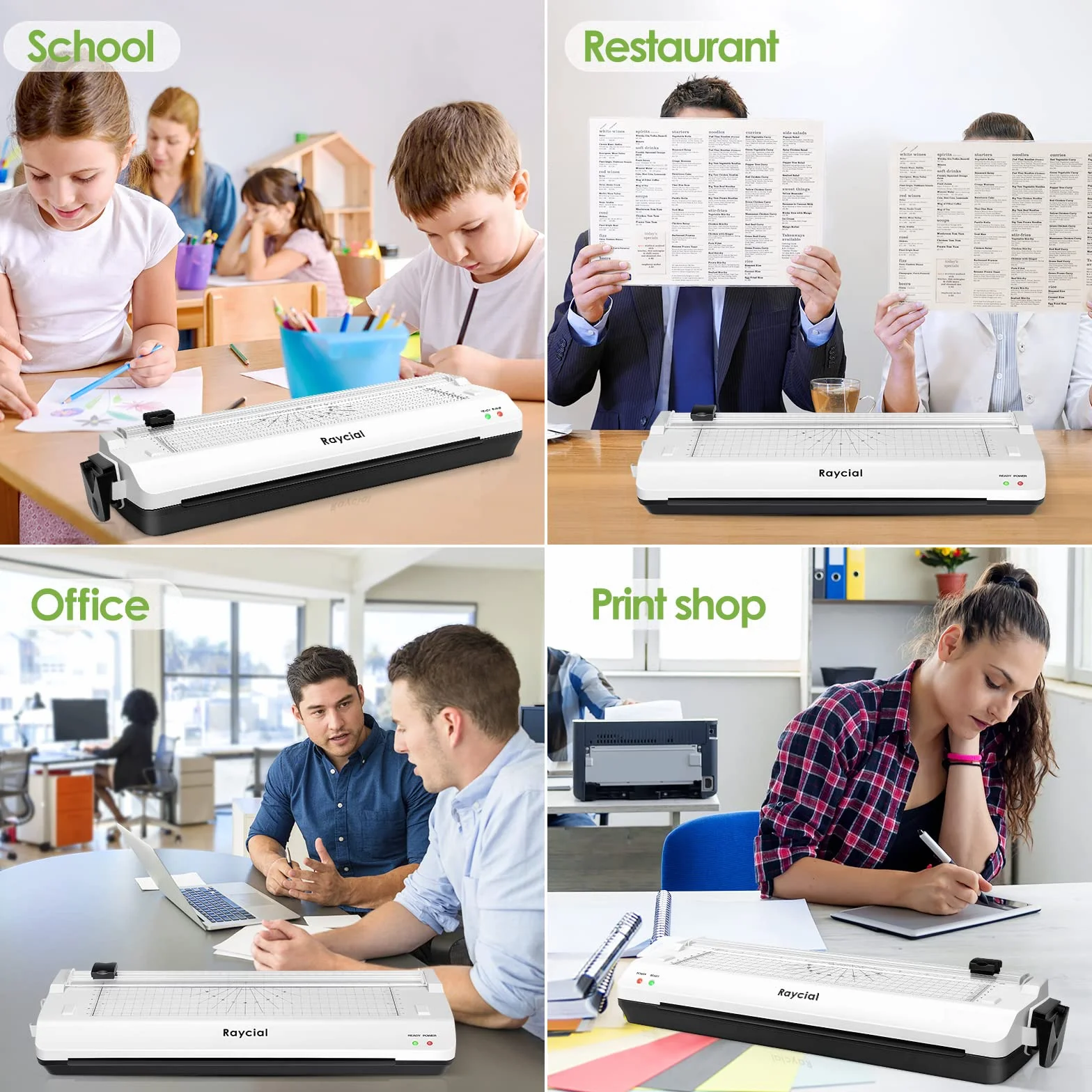 Plastificadora A3, 5 en 1 Plastificadora con 30 Bolsas Compuestas, 90S Calentamiento Rápido para A3/A4/A5/A6, Máquina Plastificadora de con Recortadora de Papel y Redondeadora de Esquinas