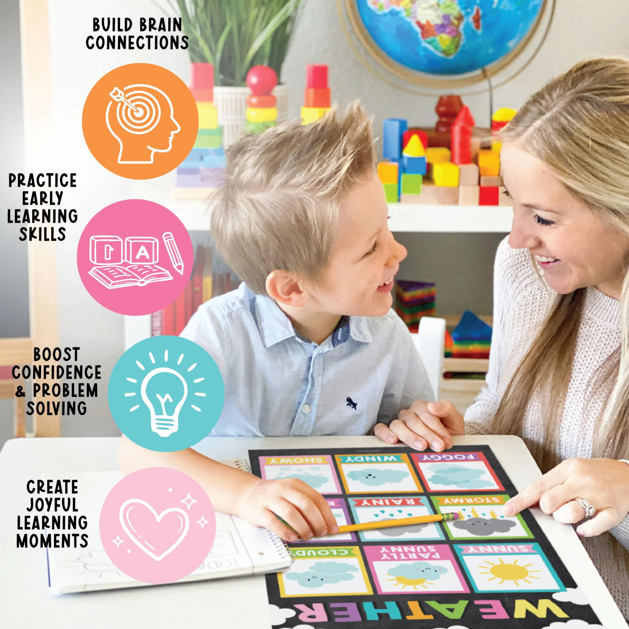 16 coloridos carteles educativos para niños pequeños – Pre K – carteles de aprendizaje para niños pequeños 13, suministros de escuela en casa de jardín de infantes, póster del alfabeto para niños