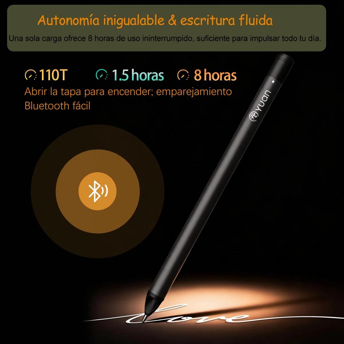 Yuan Cuaderno Digital con Smart Pen Writing Set y 3 Cuadernos A4: Sincronización y Digitalización en Tiempo Real de Notas en Papel, Compatible con iPad, iOS, Android para Reuniones, Clases y