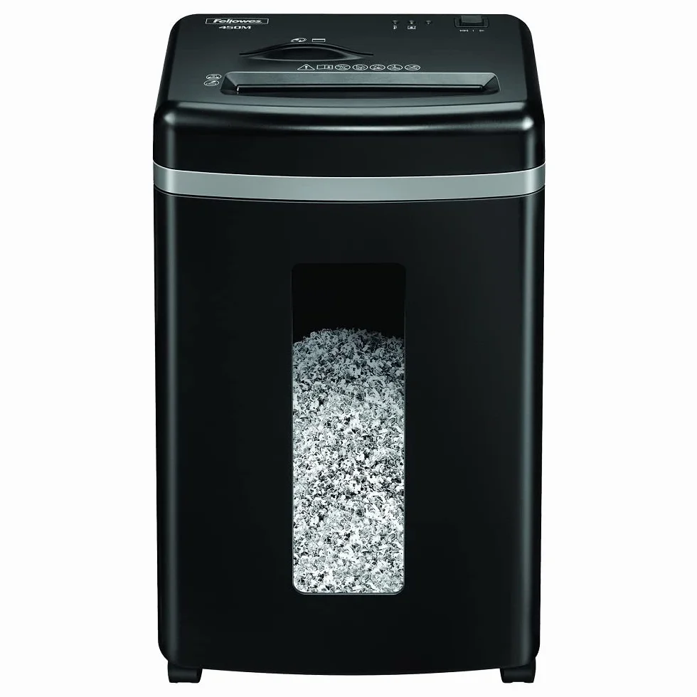 Fellowes 450M - Destructora trituradora de papel, microcorte, 9 hojas
