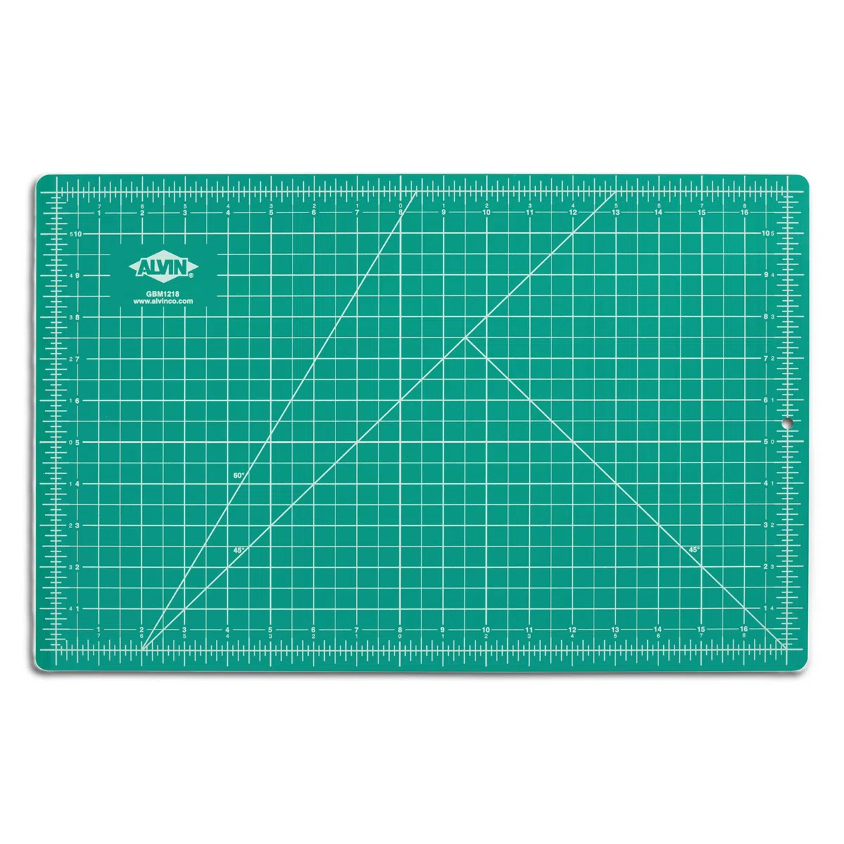 Alvin Estera de corte autocurativa profesional, 12 "x 18", verde/negro (GBM1218)