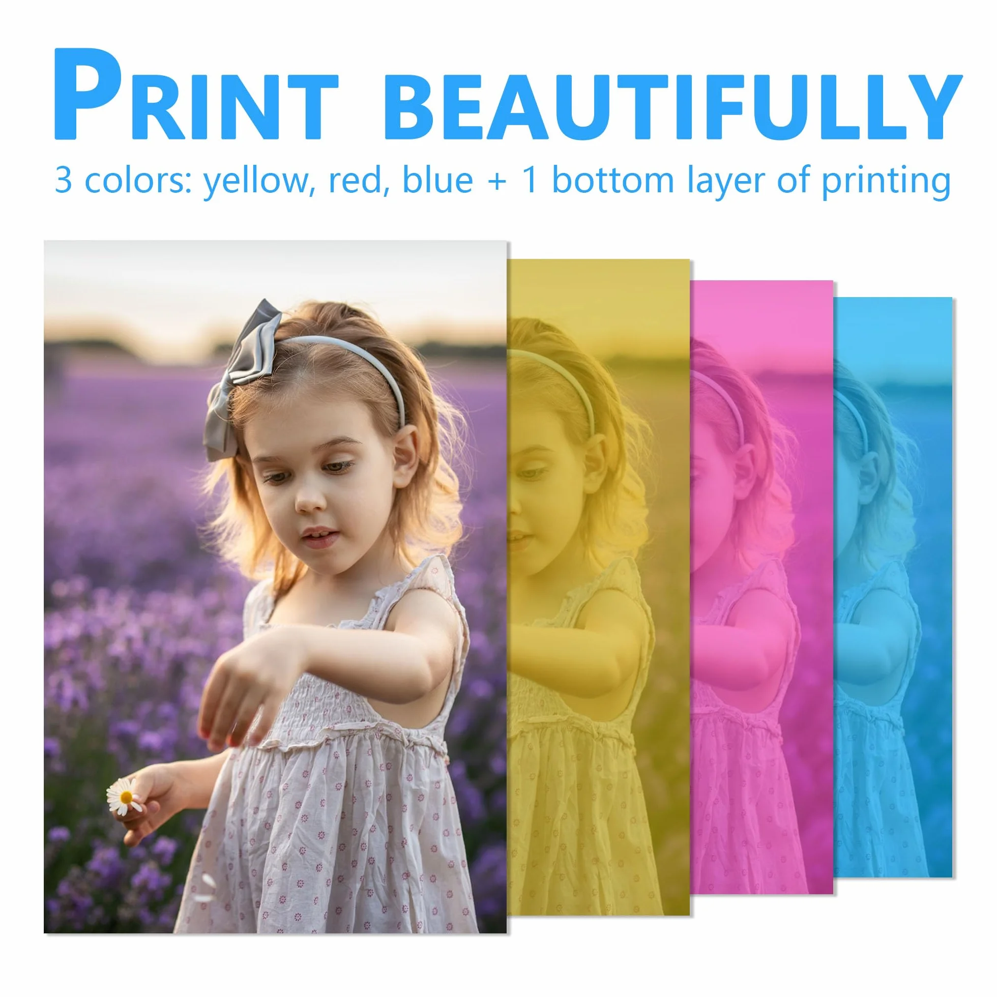 LCL Compatible para Canon Selphy CP1500 CP1300 CP1000 CP1200 CP910 Juego de Papel fotográfico de Tinta, 100 x 148mm 108 Hojas de Papel y 3 Casete de Tinta de Color, para Canon Selphy KP-108IN CP810