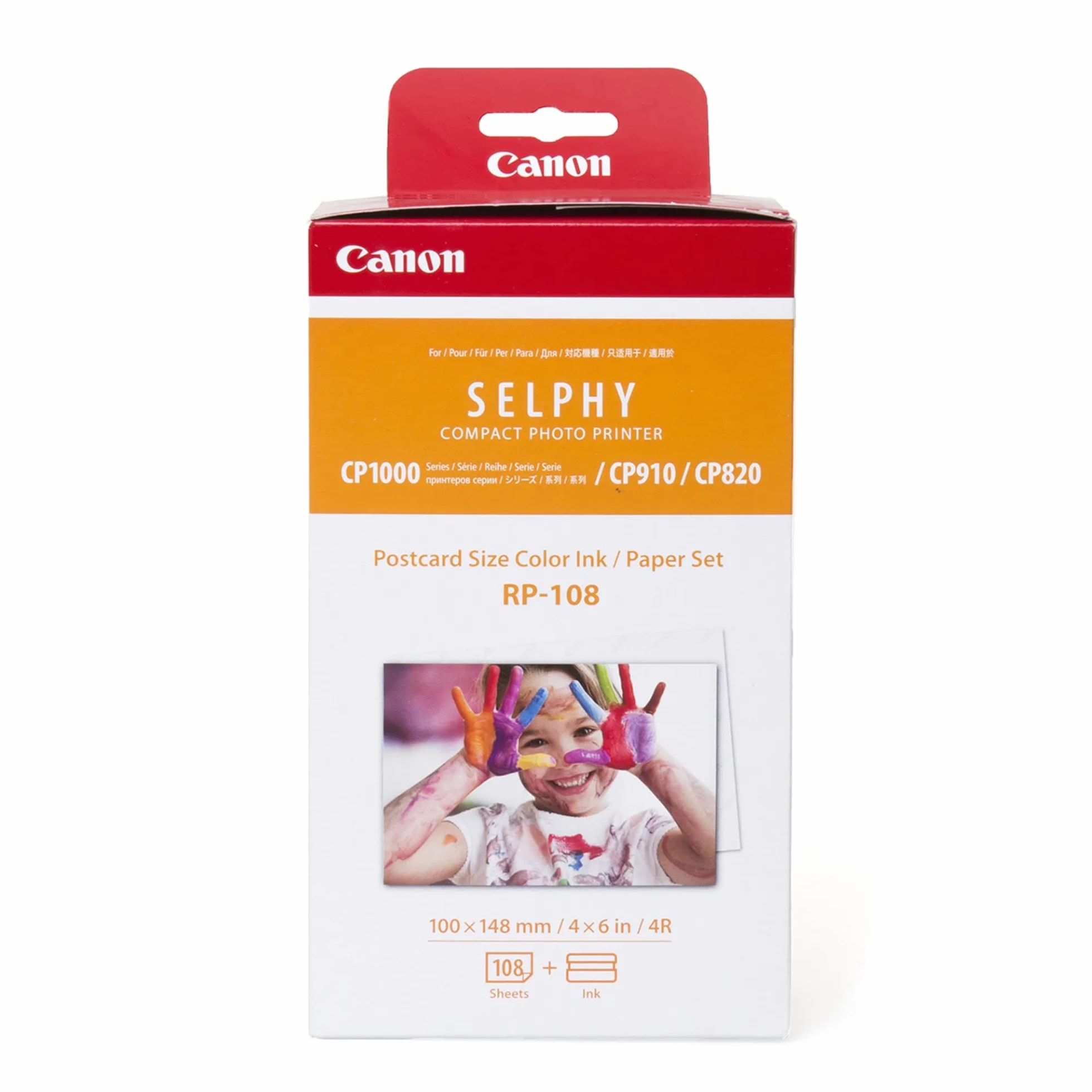 Tinta Original CaNON Multipack Rp-108 Tinta Color + Papel Fotografico Imprime Hasta 108 Impresiones