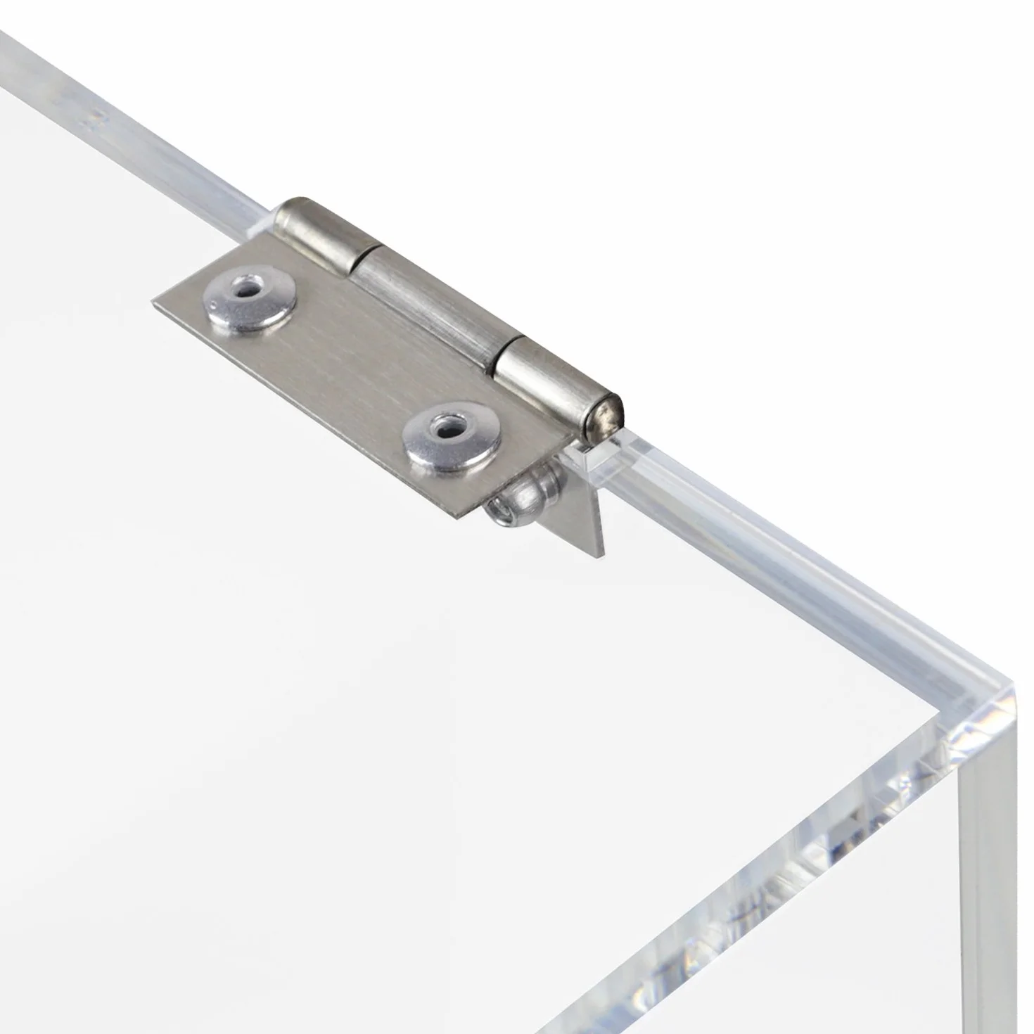 HMF 46917 Caja de donación de acrílico con cerradura | 25 x 25 x 25 cm | DIN A5 | Transparente