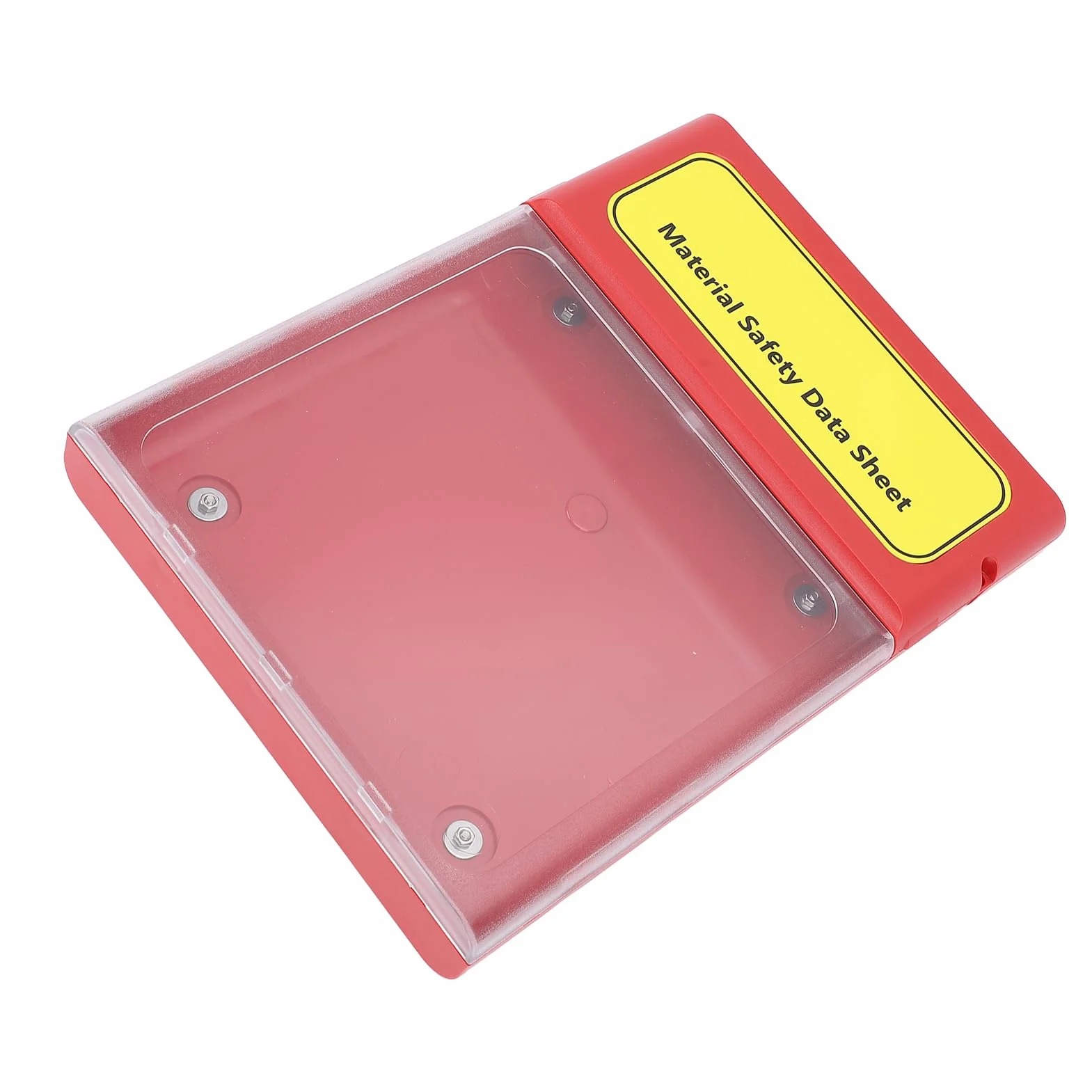 SIXRUN Caja Visual MSDS, Materiales de PC ABS PA de Alta Resistencia, Resistente Al Agua y Al Polvo para Almacenamiento Seguro de Documentos MSDS, Ideal para Uso Industrial y de Laboratorio