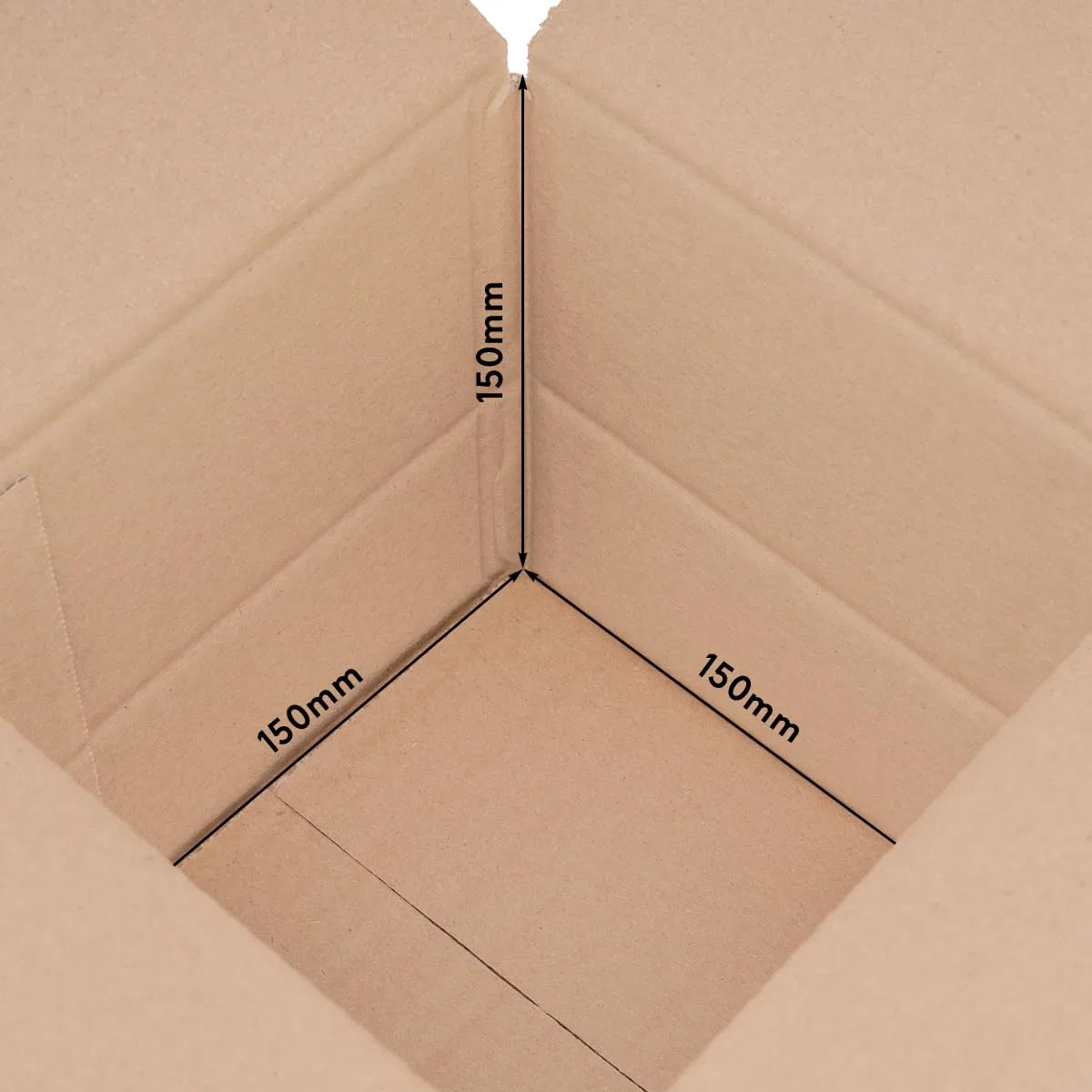 500 cajas plegables cajas de envío DHL cajas 150 x 150 x 150 mm, KK-06, 1-corrugado, material de cartón robusto, envío por correo, cajas de embalaje, cajas de almacenamiento, cajas de envío