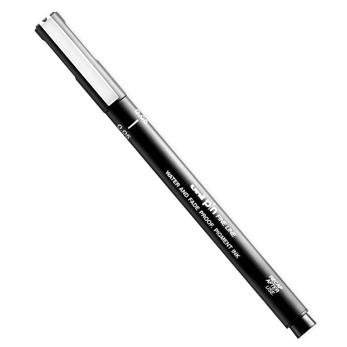 uni-ball Uni Pin Fineliner - Bolígrafos de dibujo (tinta negra, punta de 0,05 mm, 8 unidades)