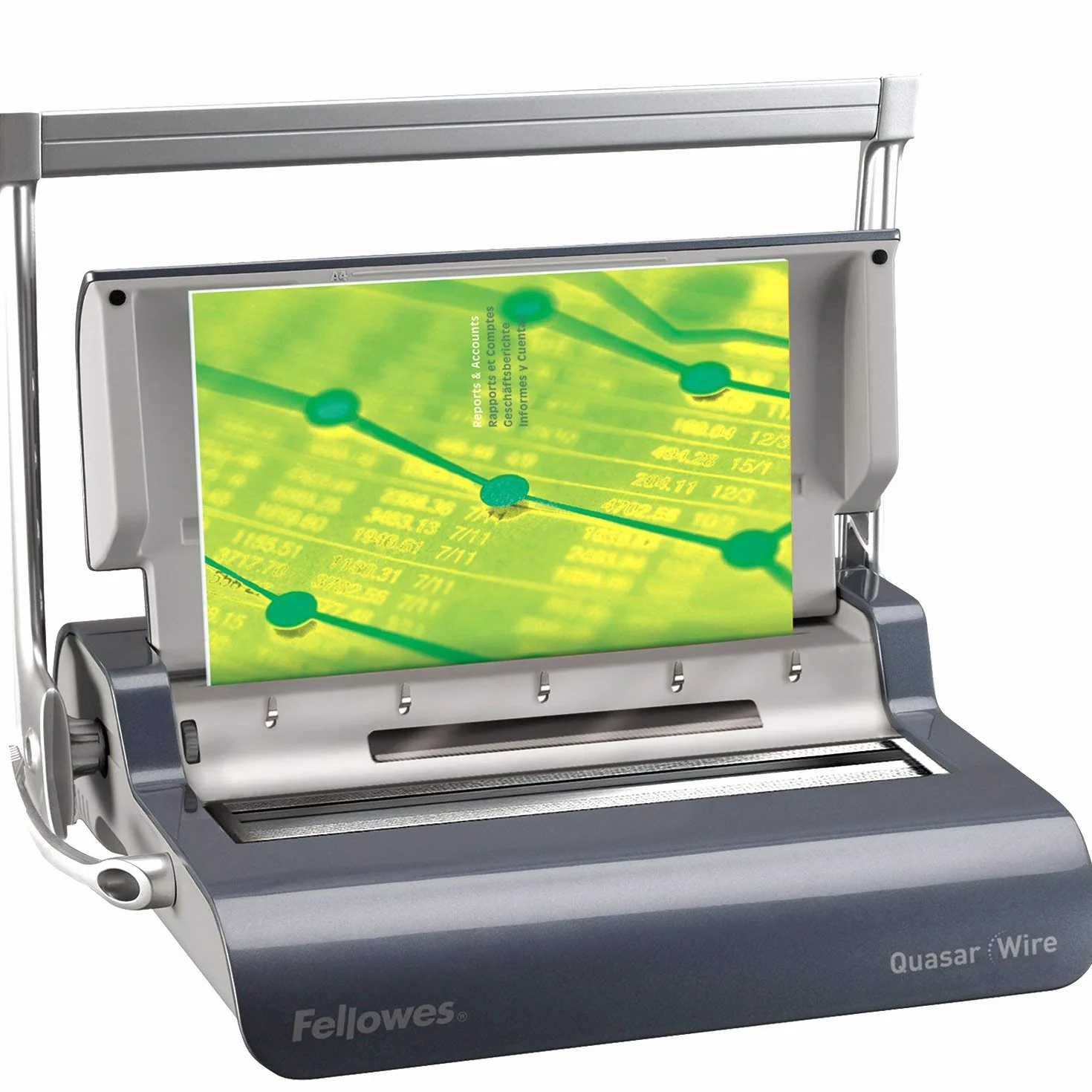 Fellowes Quasar - Encuadernadora manual de Wire, uso frecuente