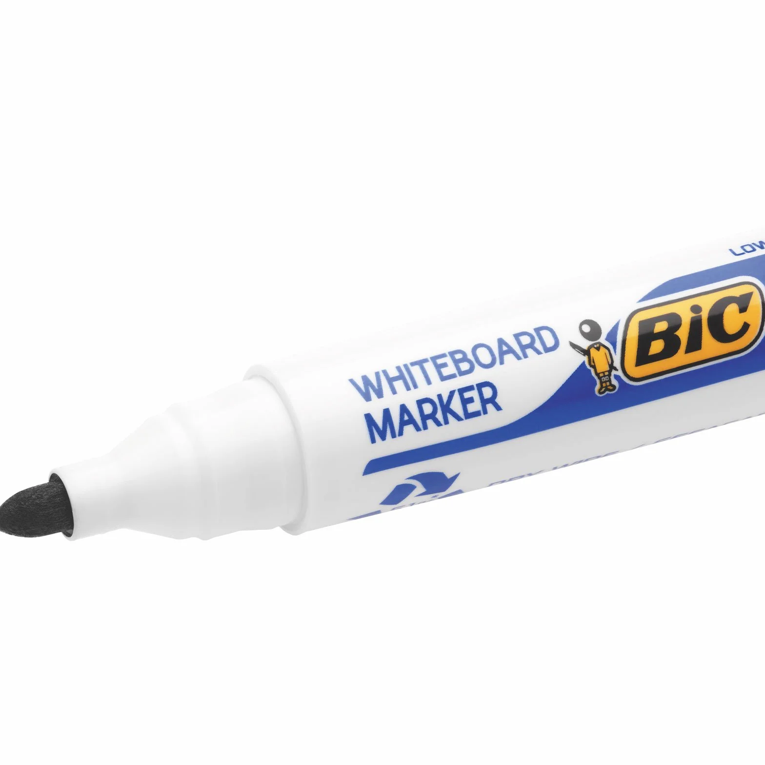 BIC Cristal Original - Bolígrafos de punta media (1.0 mm), Caja de 150 unidades, Azul & Velleda Marking Rotuladores para pizarra blanca, Óptimo para material escolar y de oficina
