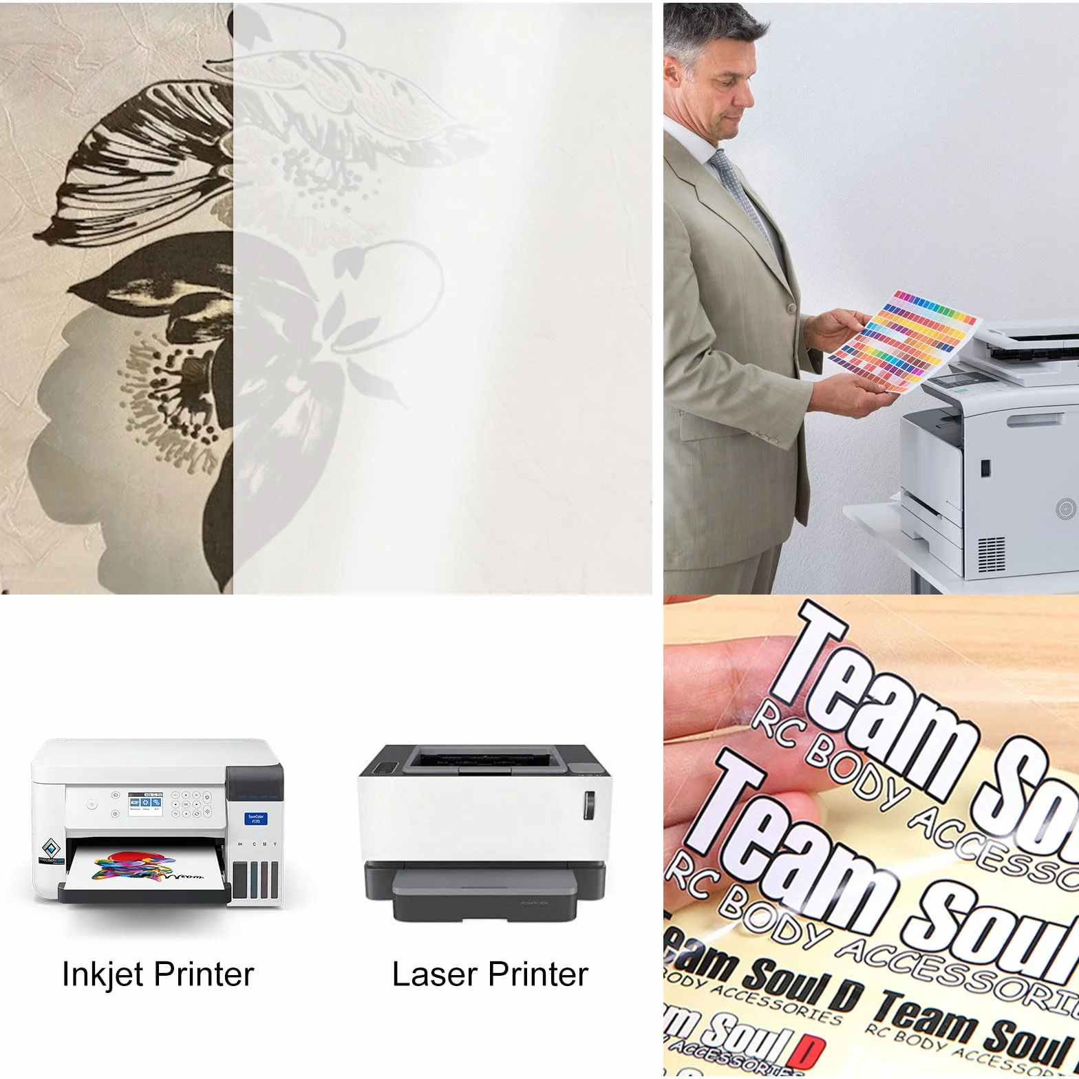 150 hojas de acetato A4 para impresora de inyección de tinta, película transparente impresa con láser, película superior para proyector OHP
