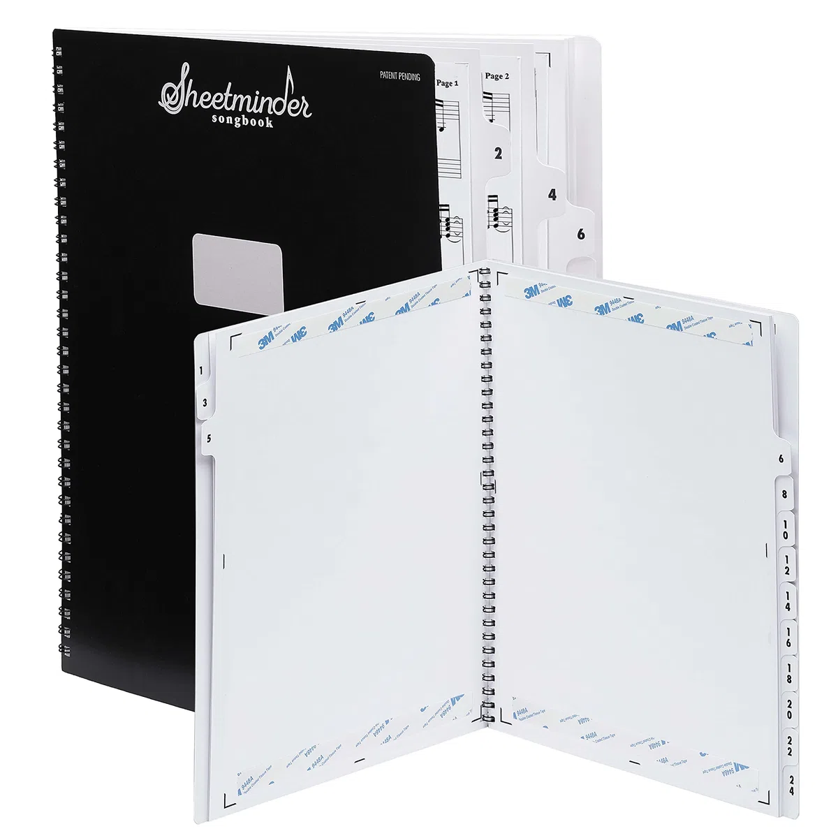 Songbook - Carpeta de partituras impresa/sin fundas de plástico, marca fácilmente los dedos, fácil de sostener a mano, archivo de música/ideal para cantantes, estudiantes, profesores