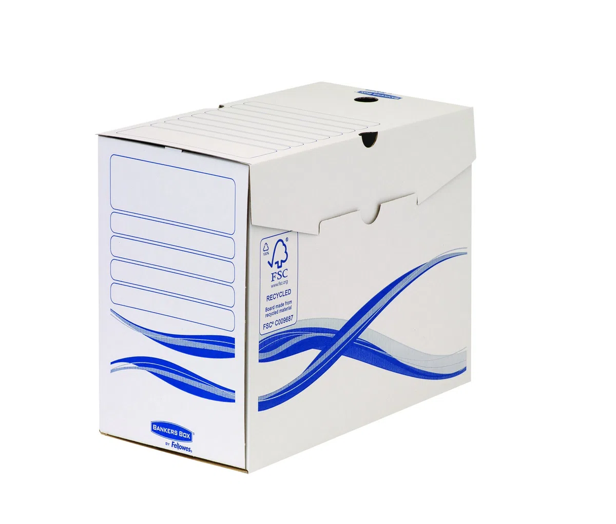 Bankers Box Pack 25 Cajas Archivo Definitivo A4+ Lomo 150mm Cartón Reciclado Blanco Azul
