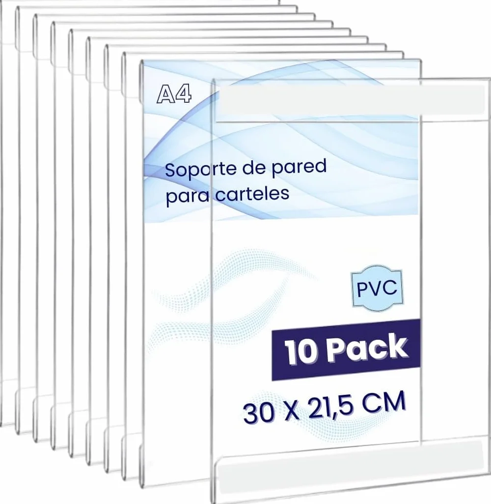 GOYAPRINT Soporte de Pared A4 Adhesivo para Carteles Expositor de Pared