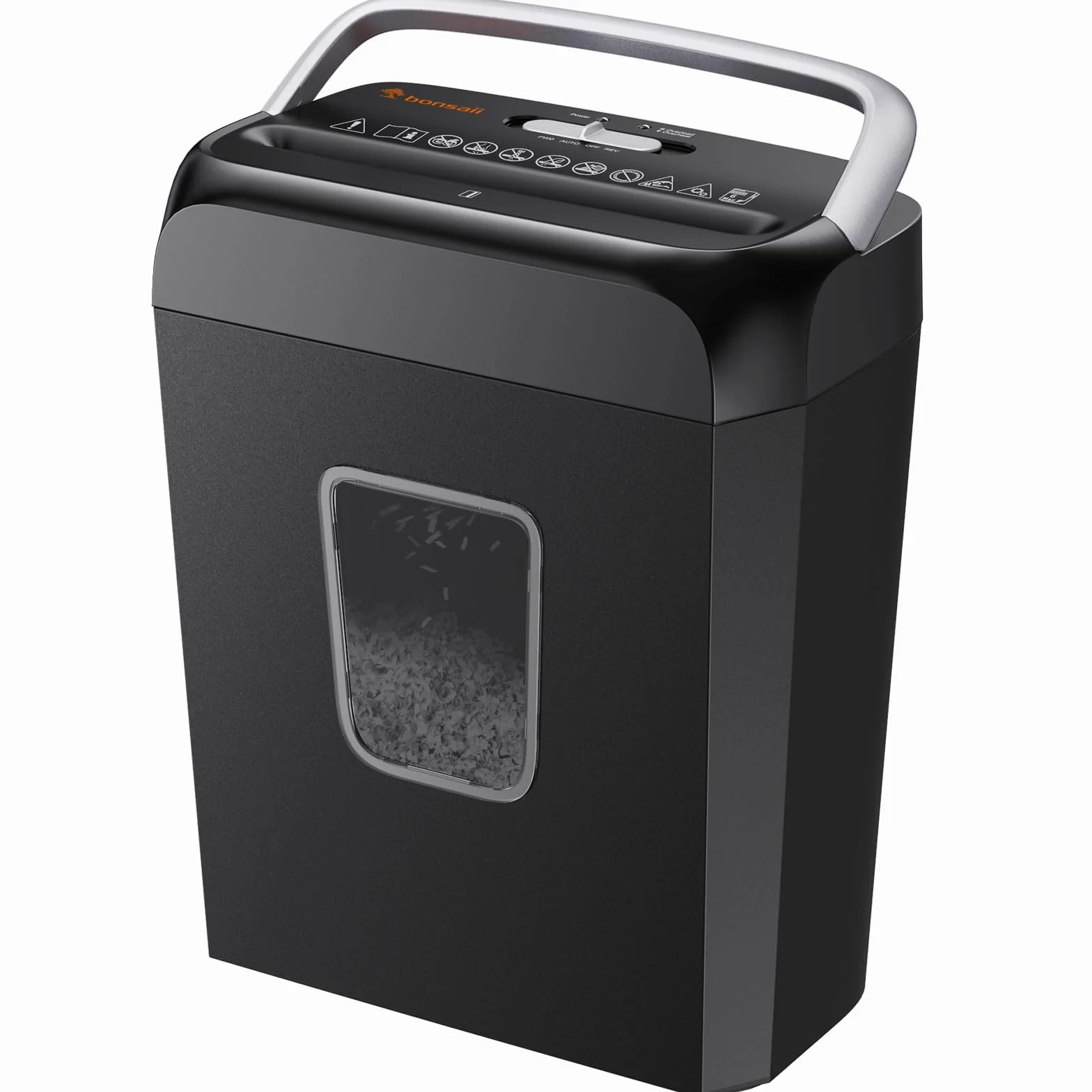 Bonsaii Destructora de Papel C237-B, 6 Hojas, Tarjetas y Clips, 13L