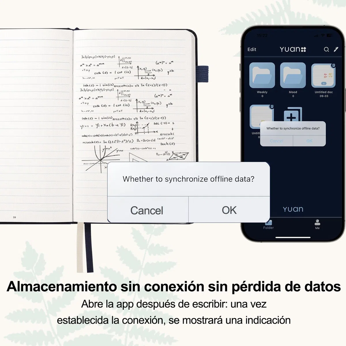Yuan Libreta Inteligente con Bolígrafo Inteligente Incluido, admite Sync | Smart Writing Set Cuaderno Digital Smart Digital Notepad Escritura Inteligente para Notas y Bocetos, y Partage en Tiempo Real