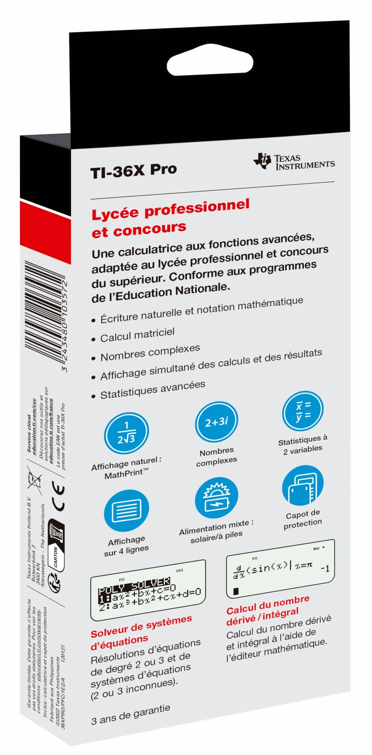 Texas Instruments TI 36 X Pro Calcolatrice