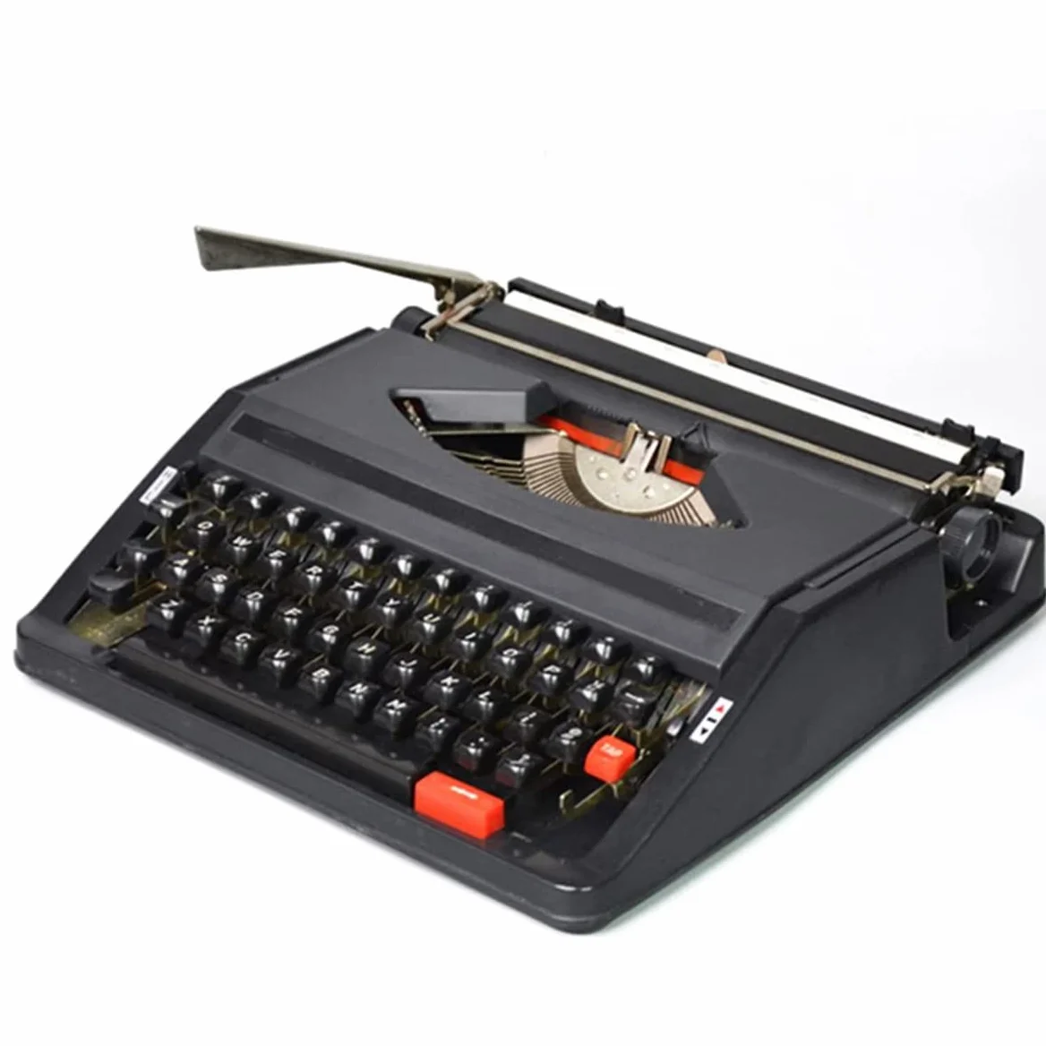 Máquina de escribir manual retro, máquina de escribir vintage creativa, decoración del hogar funcional de inspiración vintage, ideal para letras, escritura creativa,Black