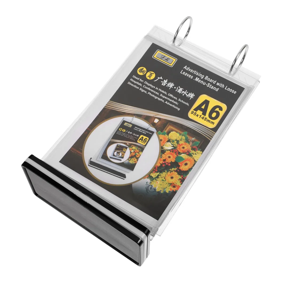 NUOBESTY 10 Piezas soporte de menú para mesa peana monitor base escritorio soporte de menú abatible pantalla de barra de mesa póster soporte de letrero estante de exhibicion soporte de mesa