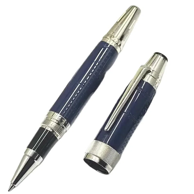 Bolígrafo roller, pluma estilográfica, bolígrafo, edición de lujo, for escribir, tinta, material escolar oficina, papelería, regalo(Blue)