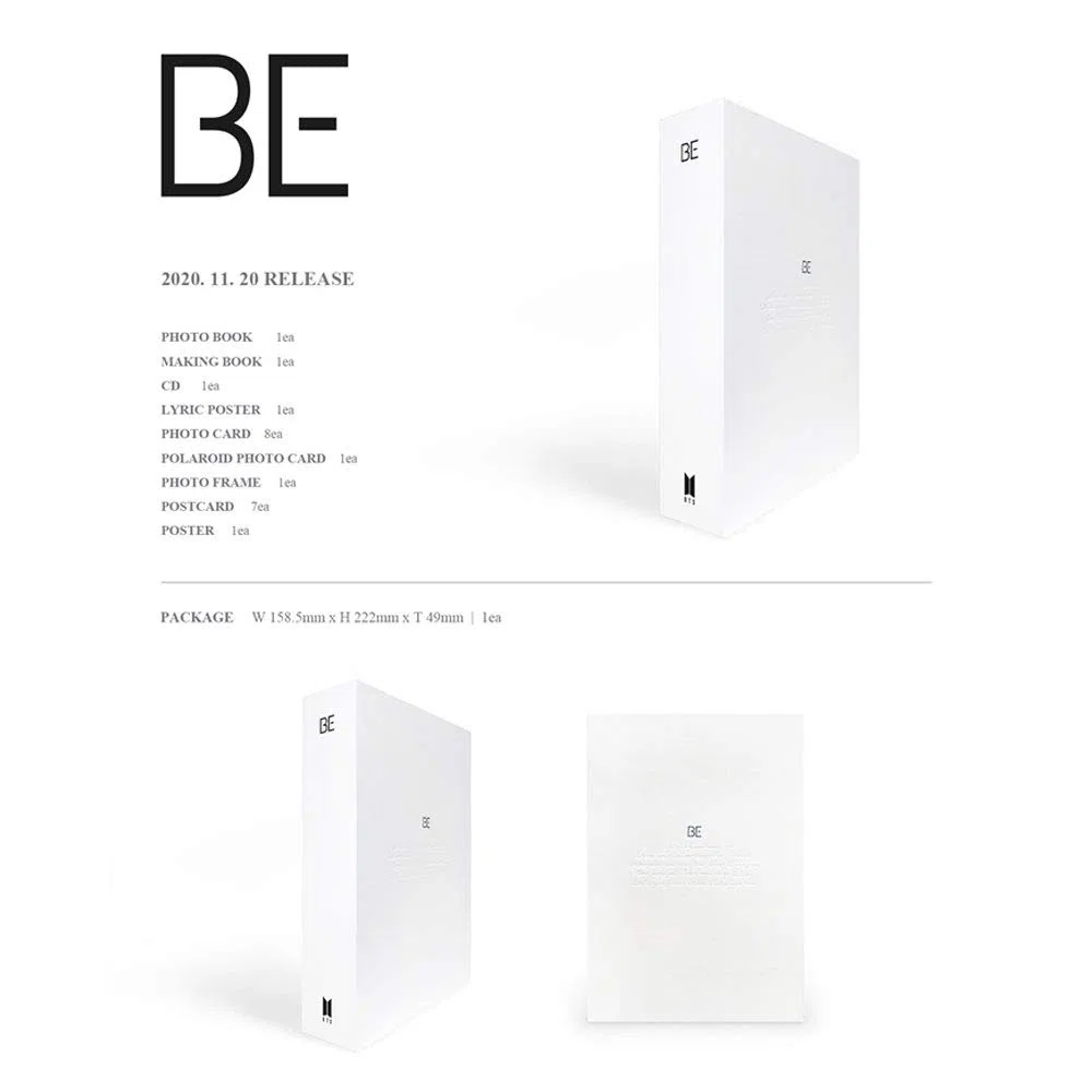 Bangtan Boys - BTS Be Deluxe Edición Limitada (incluye póster doblado en preventa, juego de tarjetas de fotos transparentes BTS al azar)