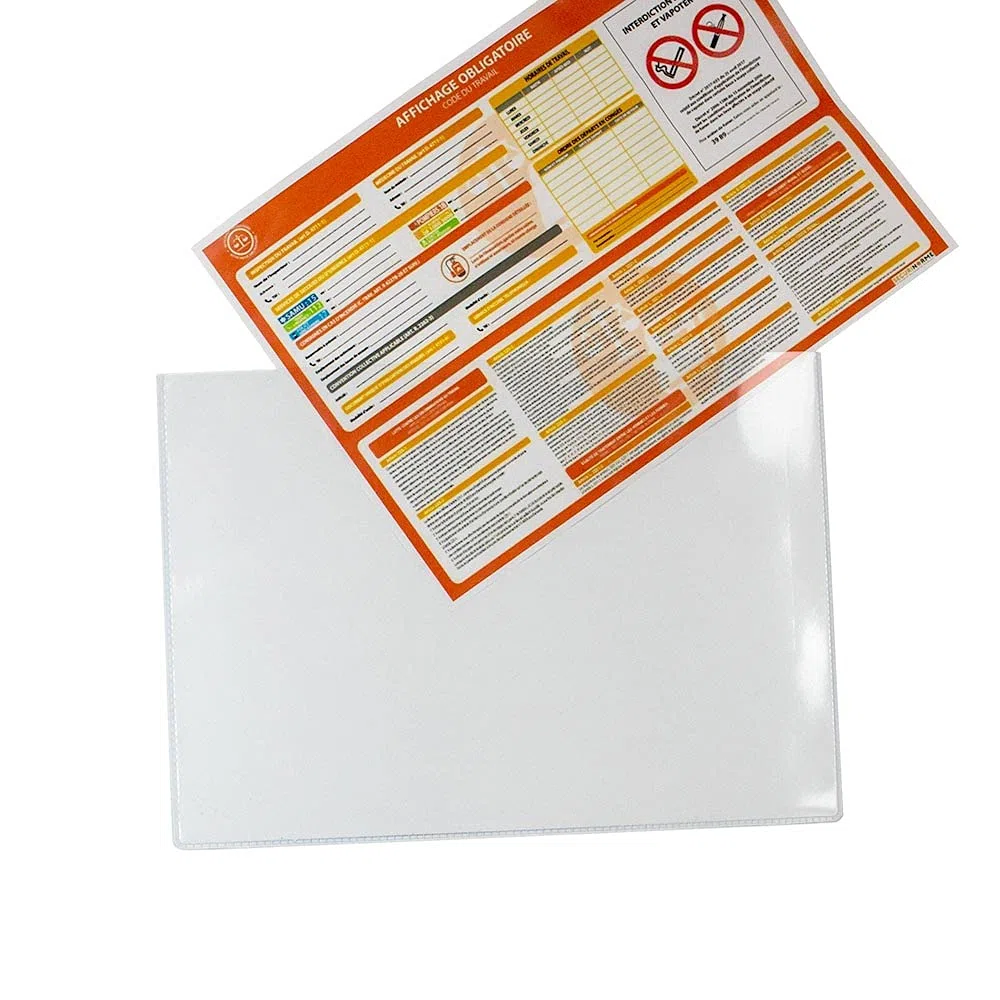 Lote de 5 fundas magnéticas transparentes tamaño A3, 42 x 29,7 cm