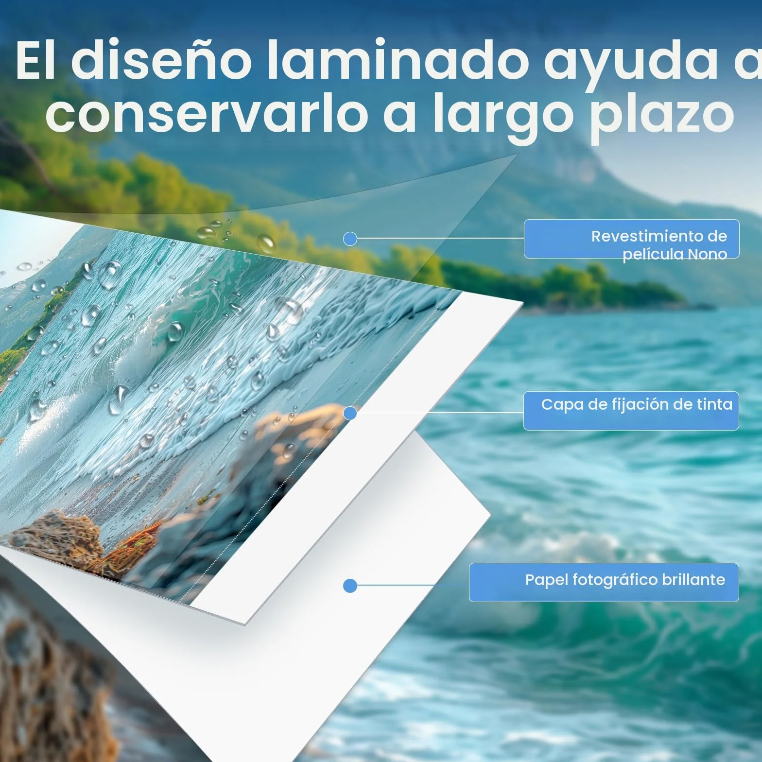 Reemplazo Canon CP1500 CP1300 KP-108IN 3115B001 (AA) Papel y Tinta, Compatible con Canon Selphy CP1500 CP1300 CP1200 CP1000 CP910 CP820, 3 cartuchos y 108 Papel fotográfico 10 x 15(148 x 100mm)