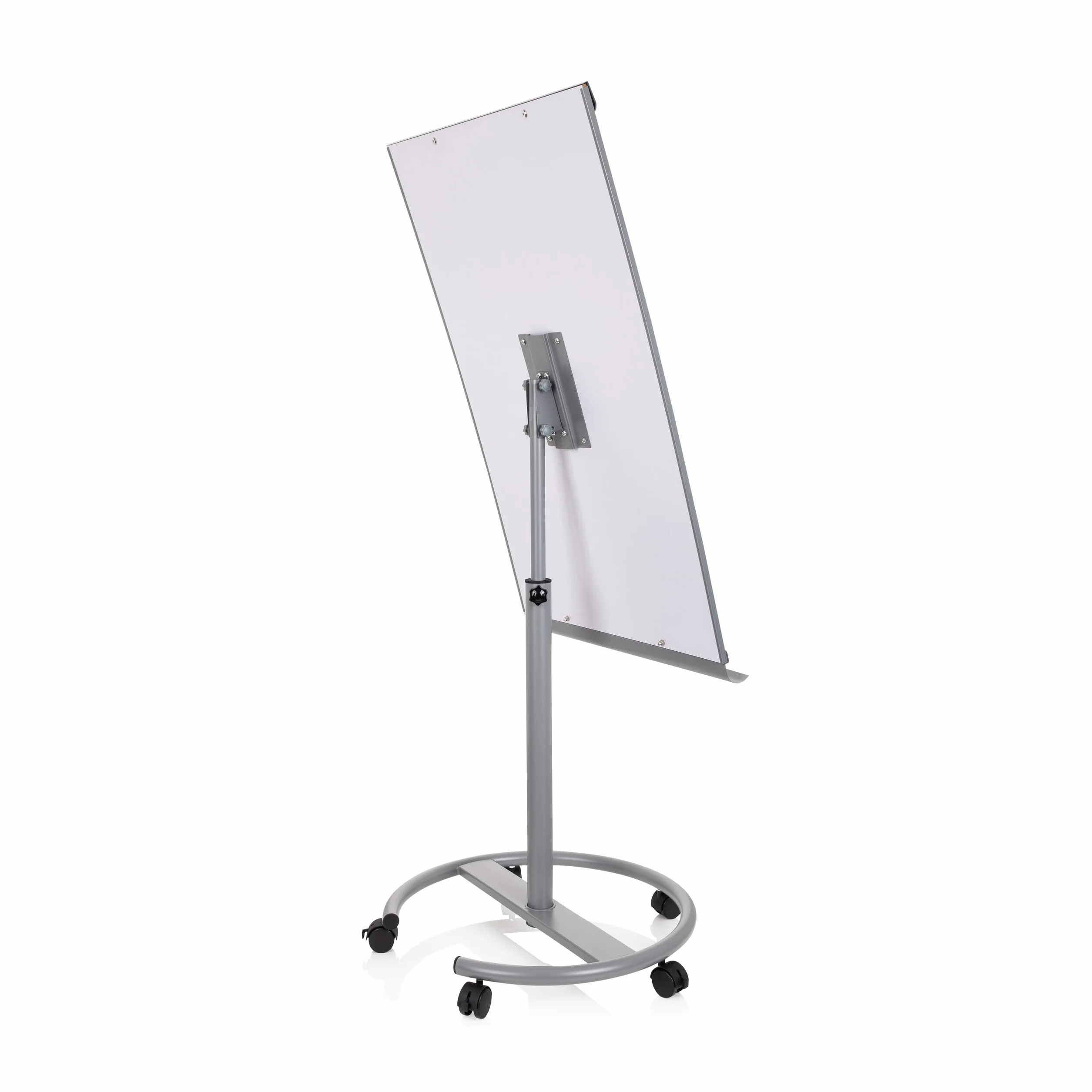 MULTIBOARD Pizarra magnética con caballete móvil y rotafolios 93,5 x 63 cm, altura regulable