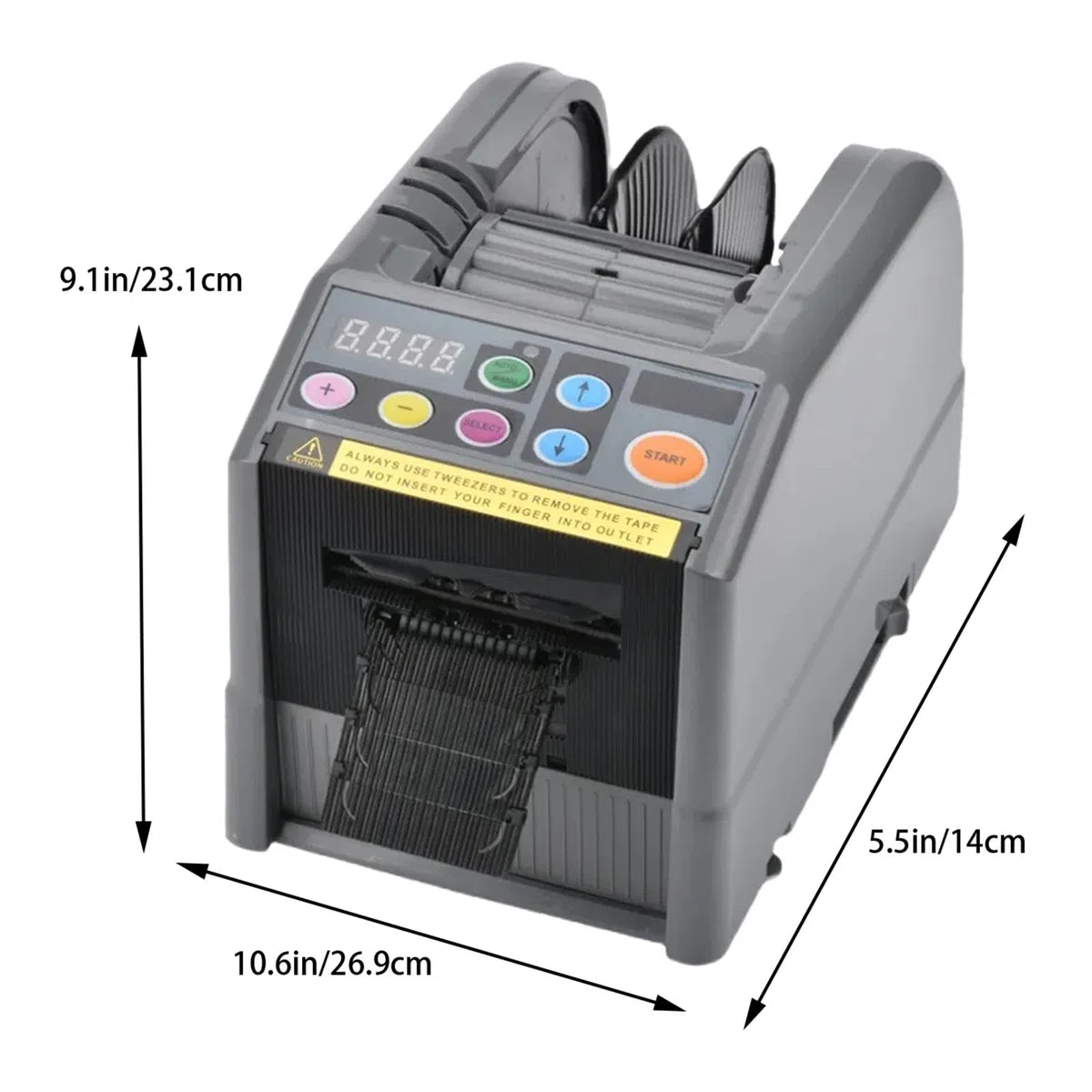 Dispensador automático de cinta, máquina de corte universal eléctrica para papel de pared, ideal para sellado de cinta y aplicaciones adhesivas, fácil de usar y eficiente
