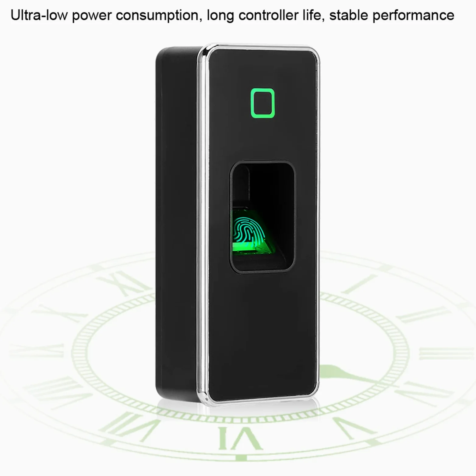ZJchao Controlador de Acceso, Controlador de Acceso de Metal Lector de Tarjetas de 125 KHZ Huella Digital a Prueba de Agua Control de Lector de Puerta Abridor de Puerta