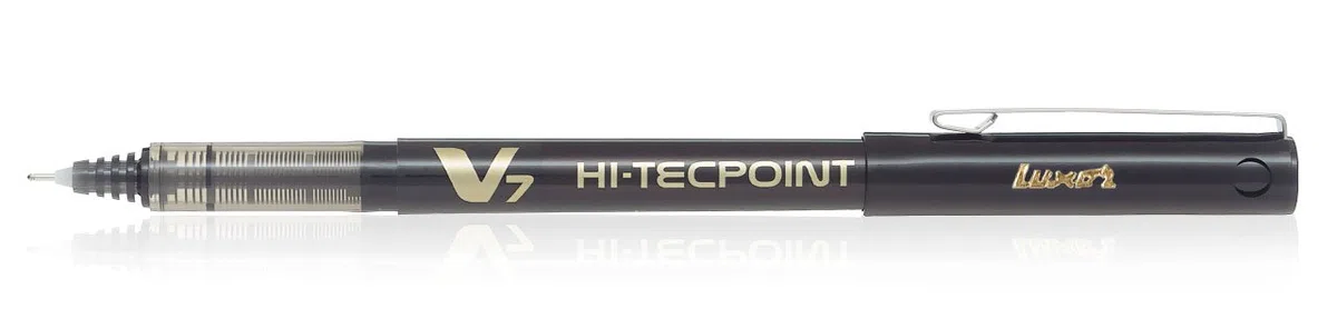 Pilot - Hi-Tecpoint V7 - Bolígrafo tinta líquida punto medio - Negro - (Caja 12 unidades)