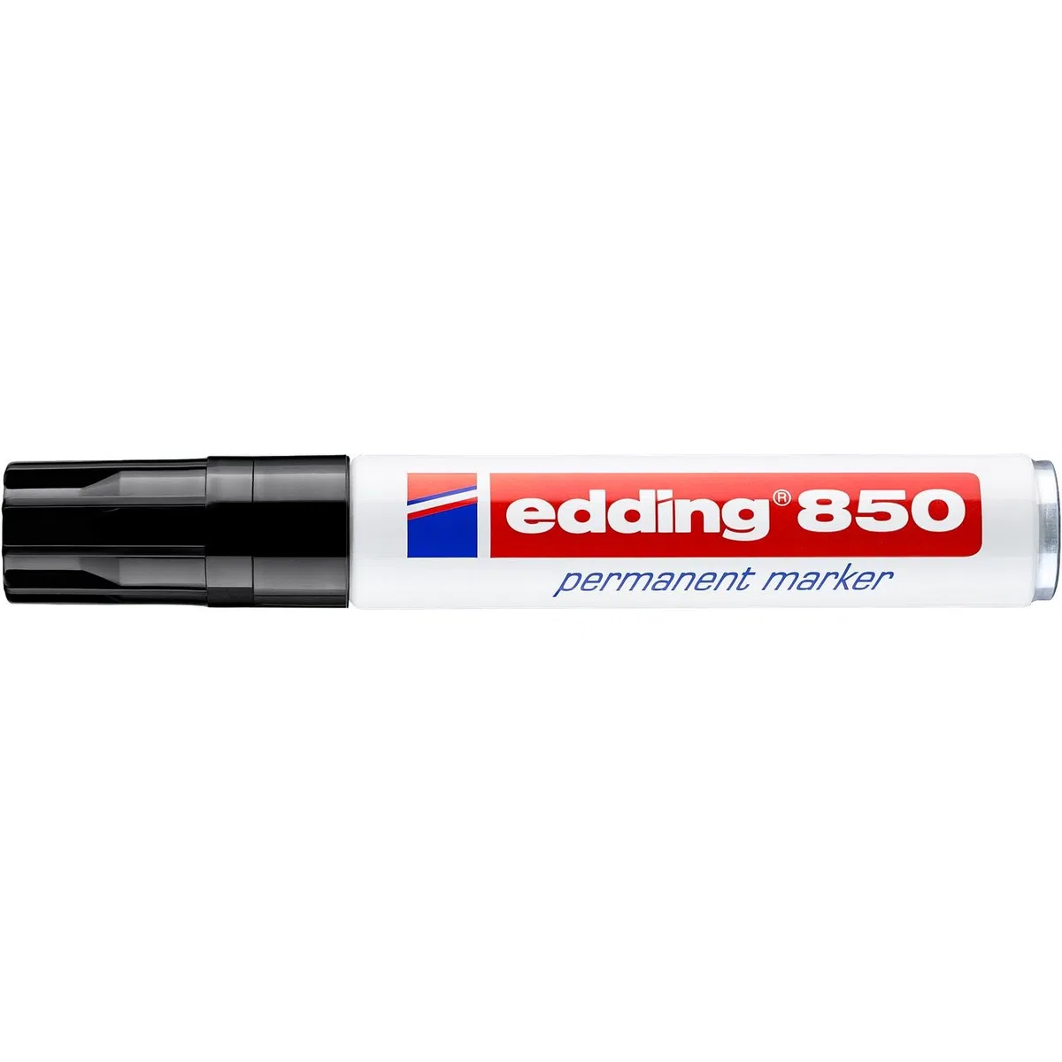Edding - Rotuladores permanentes 850 (punta ancha biselada, 6 unidades, 5 – 15 mm), color negro