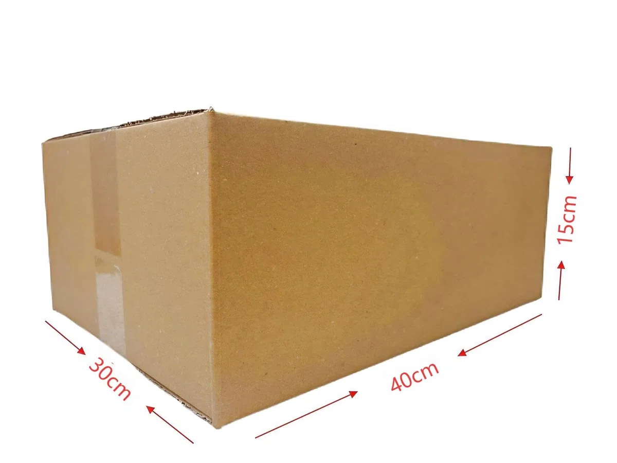 Cajas de cartón de doble onda, 40 x 30 x 15 cm, juego de 100 unidades, cajas para mudanzas y envíos (100 unidades, 40 x 30 x 15)