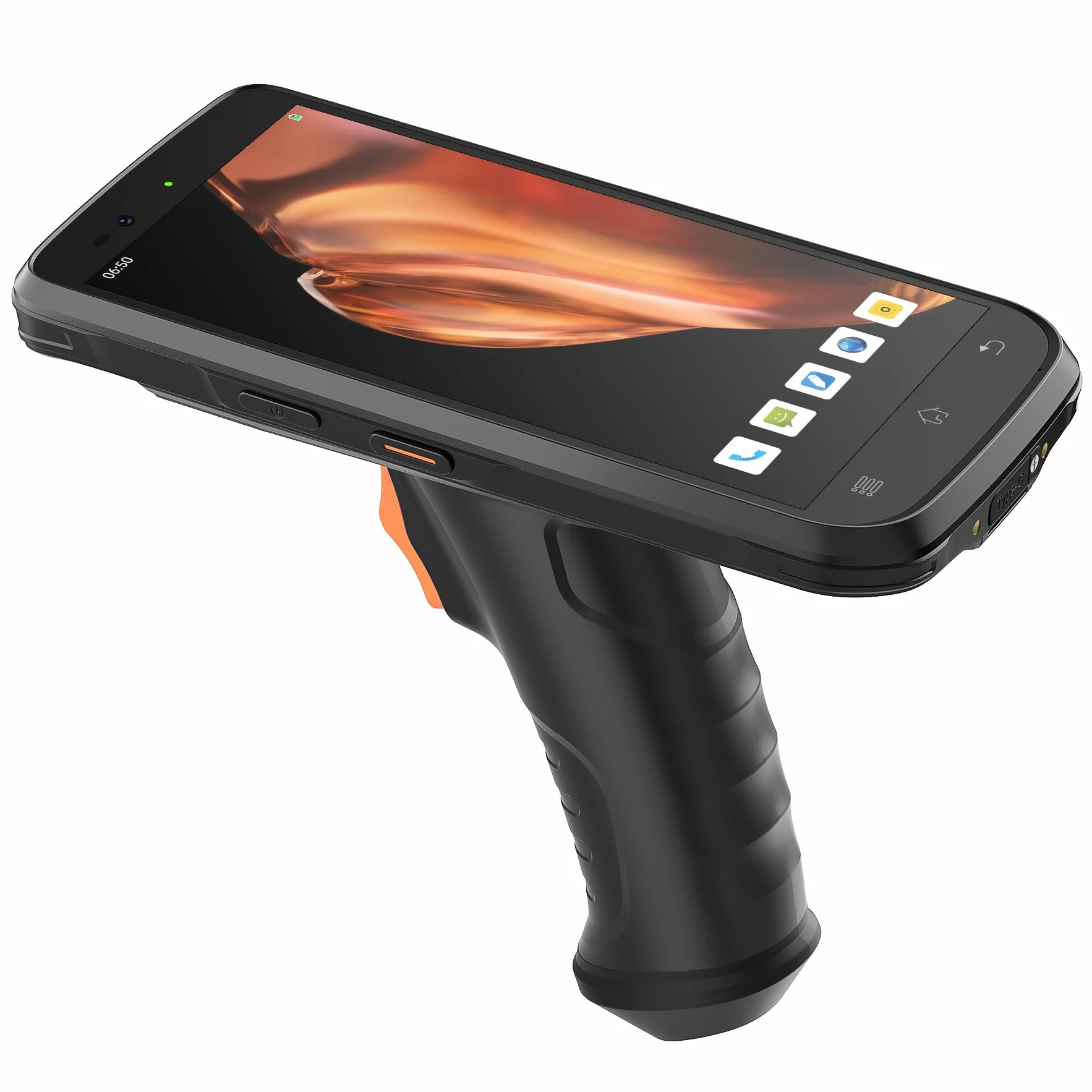 Inateck Android 12 PDA - Escáner de código de barras PDA de 6 pulgadas, pantalla táctil completa, lector 1D/2D con empuñadura de pistola, escáner Bluetooth IP66 6500 mAh, Wi-Fi 6 y 4G, para minoristas