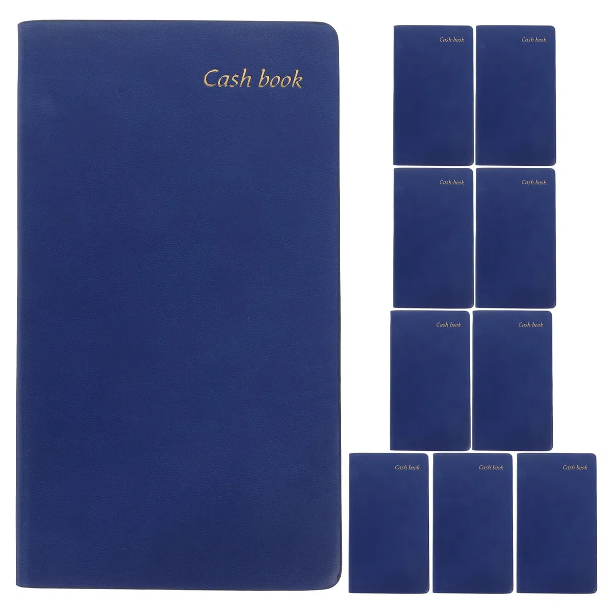 Cuaderno de Presupuesto Financiero A6 Azul Pu, 10 Unidades, Planificador de Gestión Presupuestaria para Uso Doméstico y Pequeñas Empresas, Libro Organizador y Registro de Gastos