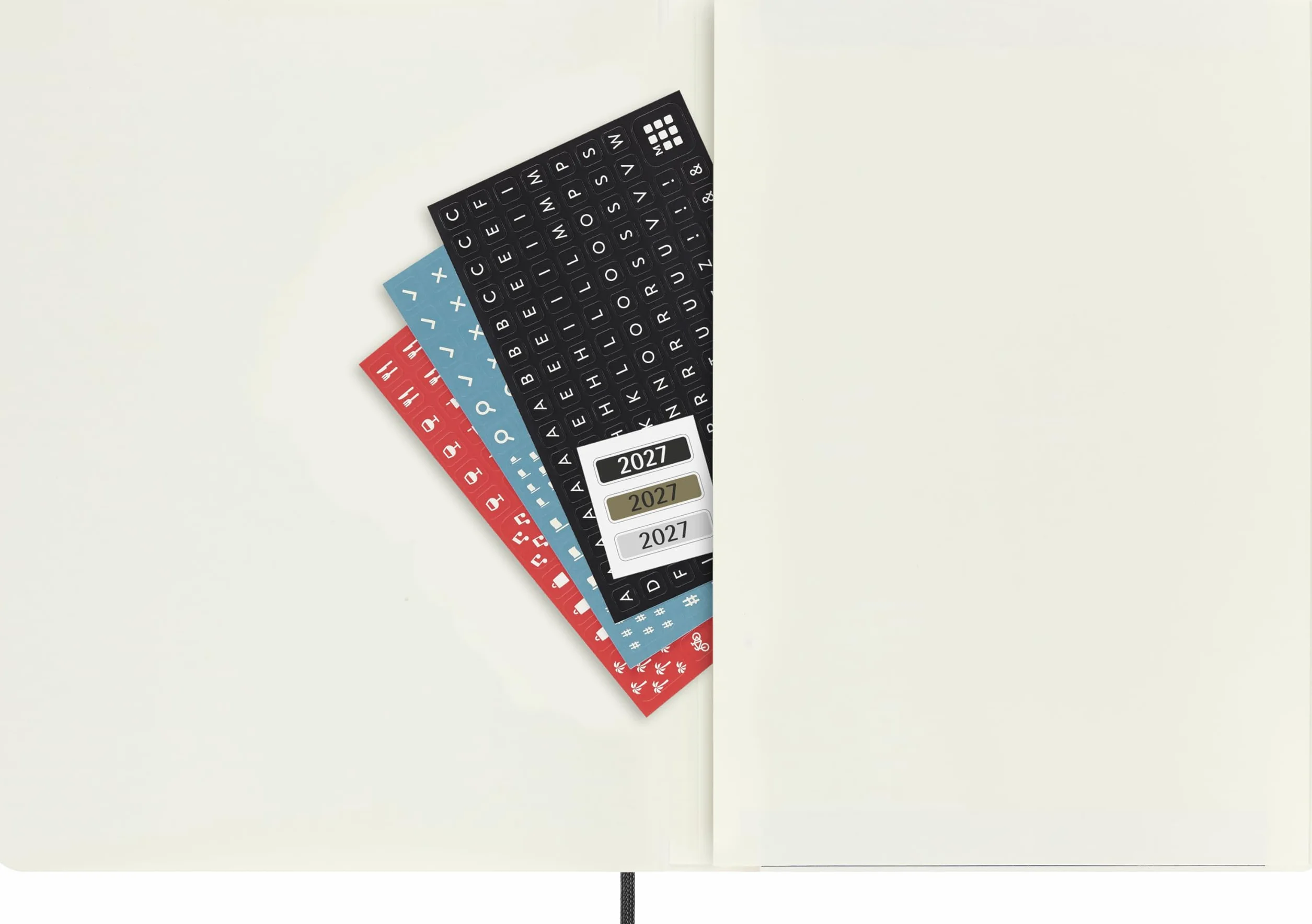 Moleskine Agenda Semanal 2026 2027 - Agenda 18 Meses Tapa Blanda Cierre Elástico Negro XL 19x25 cm