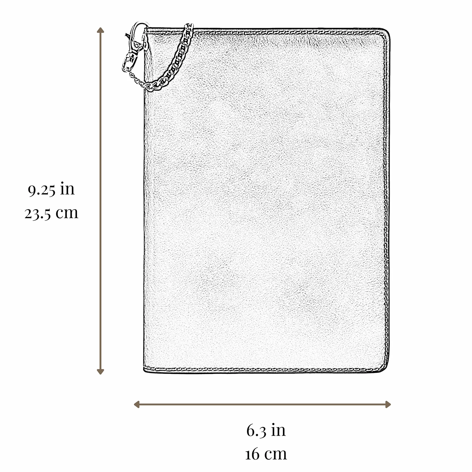 Cuaderno de Cuero Estilo Vintage Tamaño A5 Rojo
