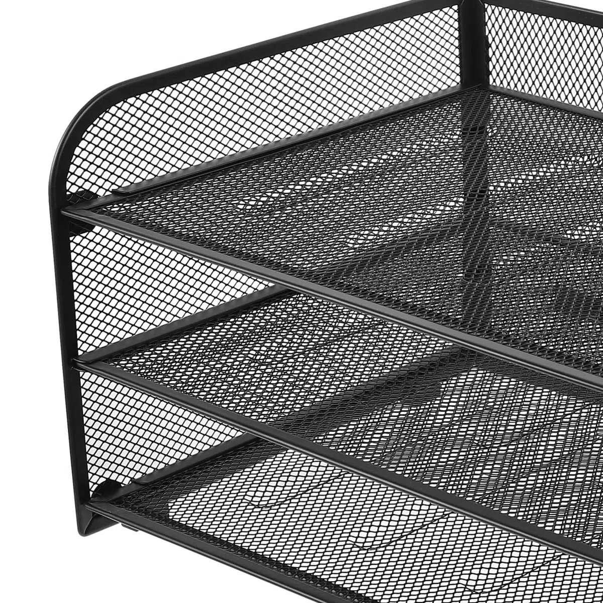 NUOBESTY Bandeja para Cartas De 3 Niveles Clasificador De Portadocumentos Bandeja De Papel Apilable Bandeja para Cartas Apilable Cajón Metal Cesta De Archivos Escritorio Oficina