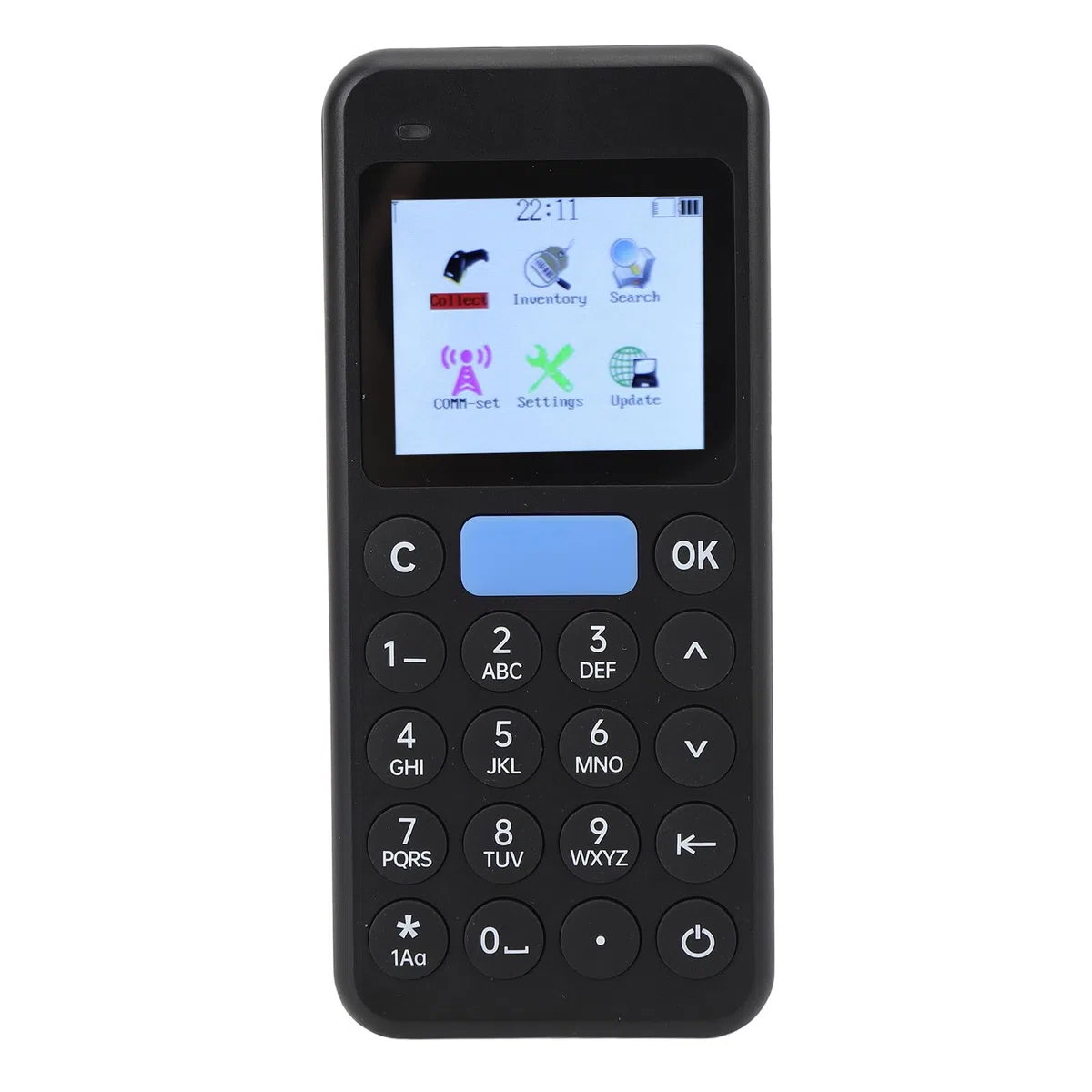 FTVOGUE Escáner de Inventario Portátil Lector de Códigos de Barras Portátil Recolector de Datos Inalámbrico con Batería de 1500 MAh Alcance de 300 M para Escaneo de Códigos QR 1D 2D