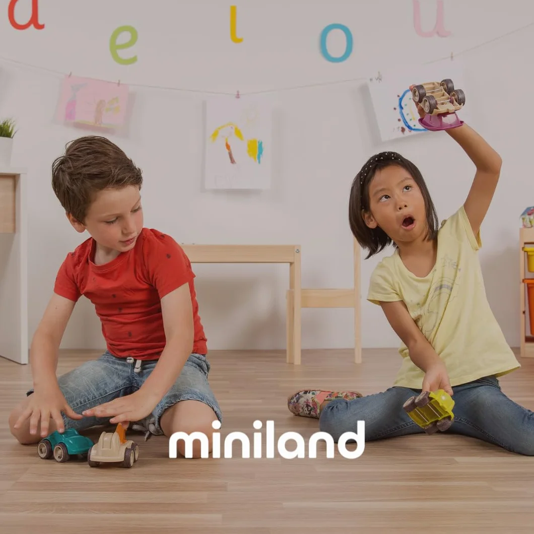 Miniland - Set de 6 geoplanos Transparentes (23cm)